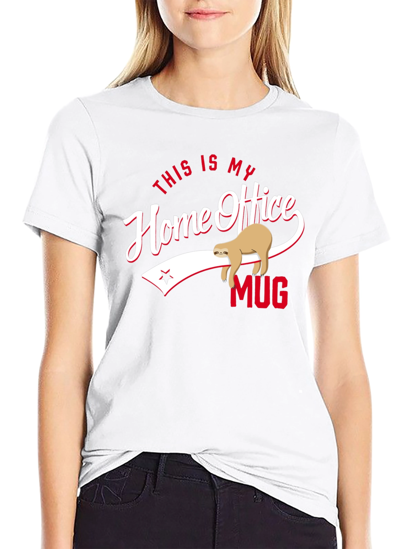 Home Office Mug Sloth Graphic Tee