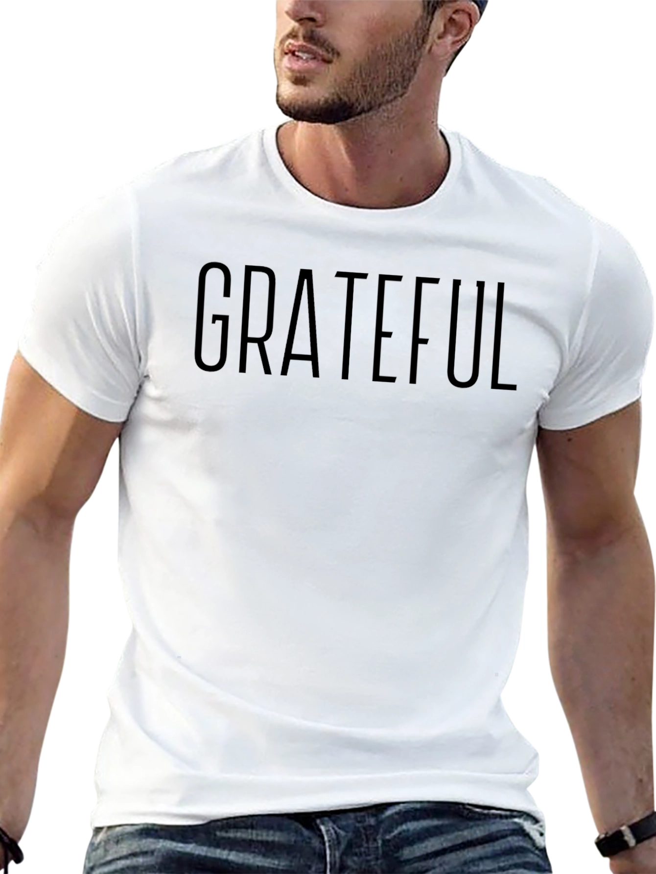 Grateful Tee - Classic Black Crew Neck T-Shirt