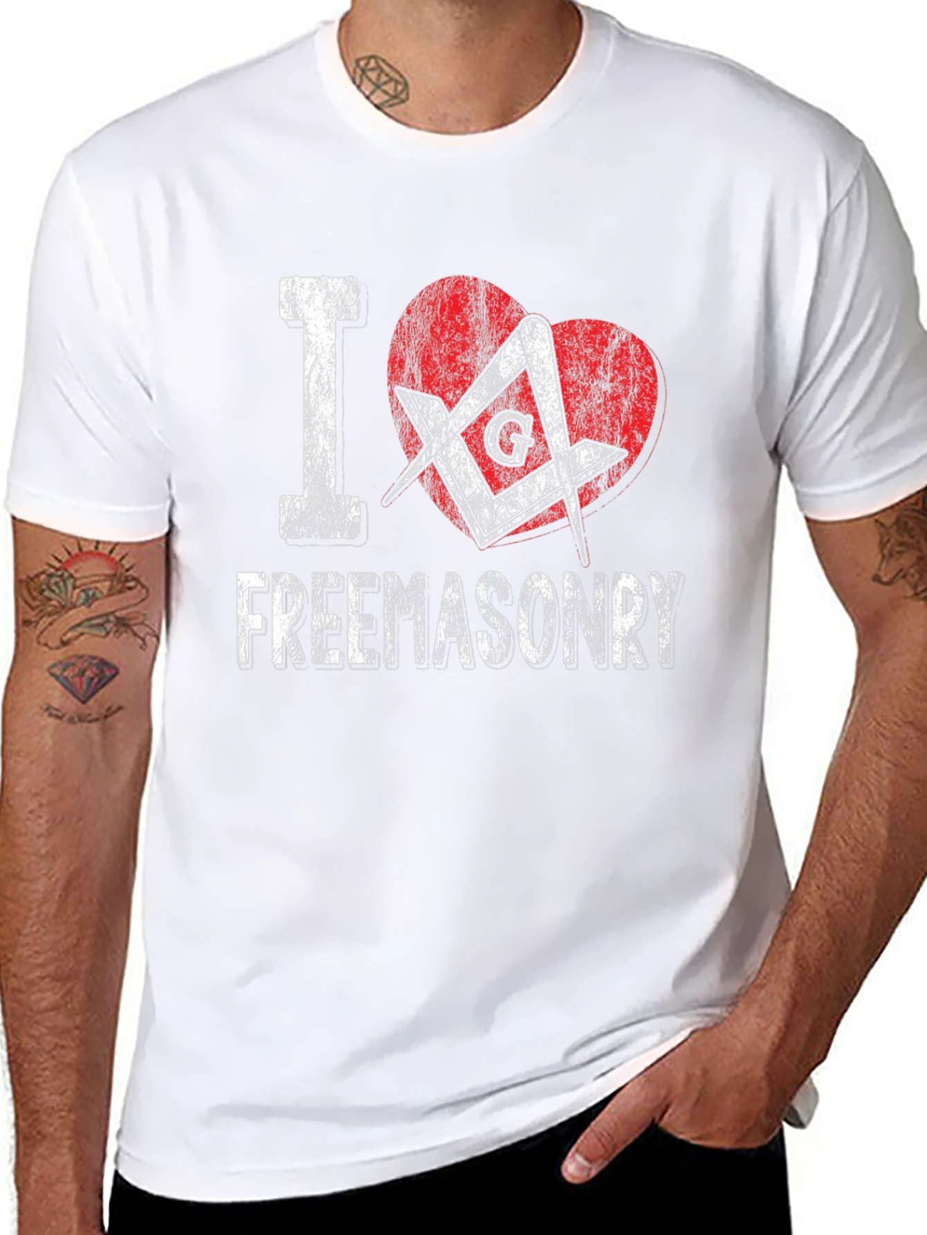 I Heart Freemasonry Graphic T-Shirt