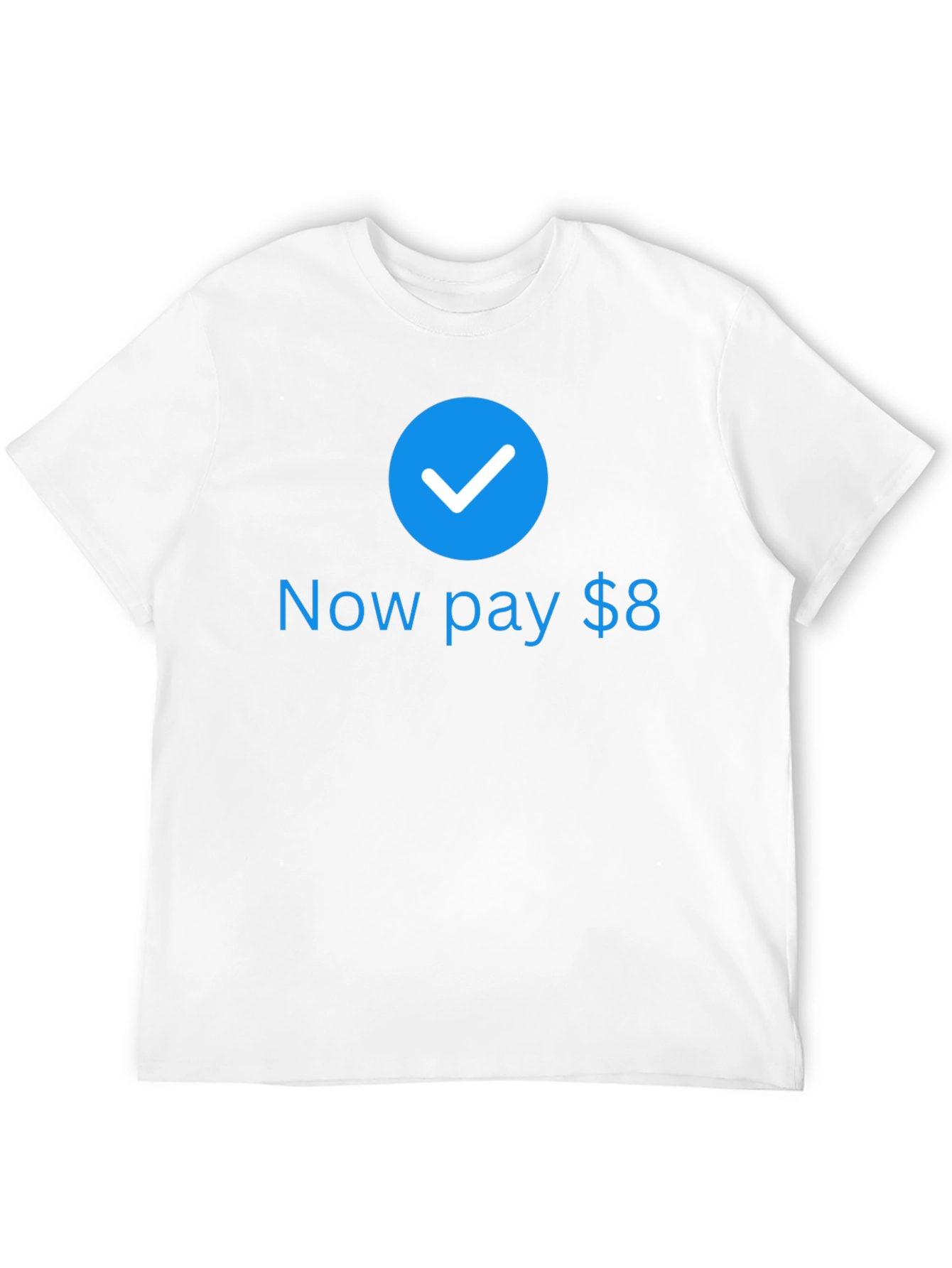 Now Pay $8 Black T-Shirt