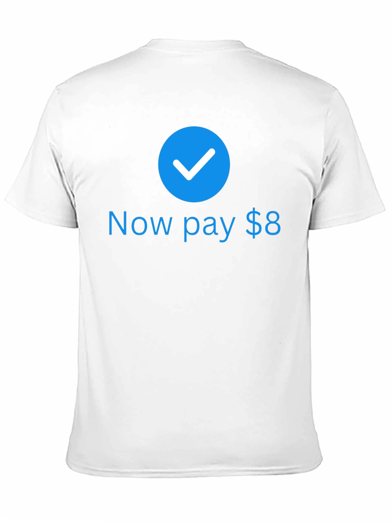 Now Pay $8 Black T-Shirt