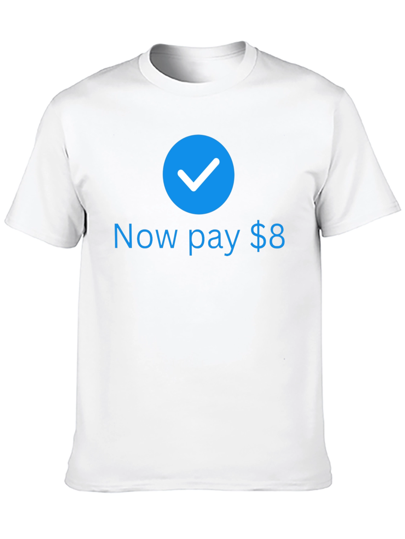 Now Pay $8 Black T-Shirt