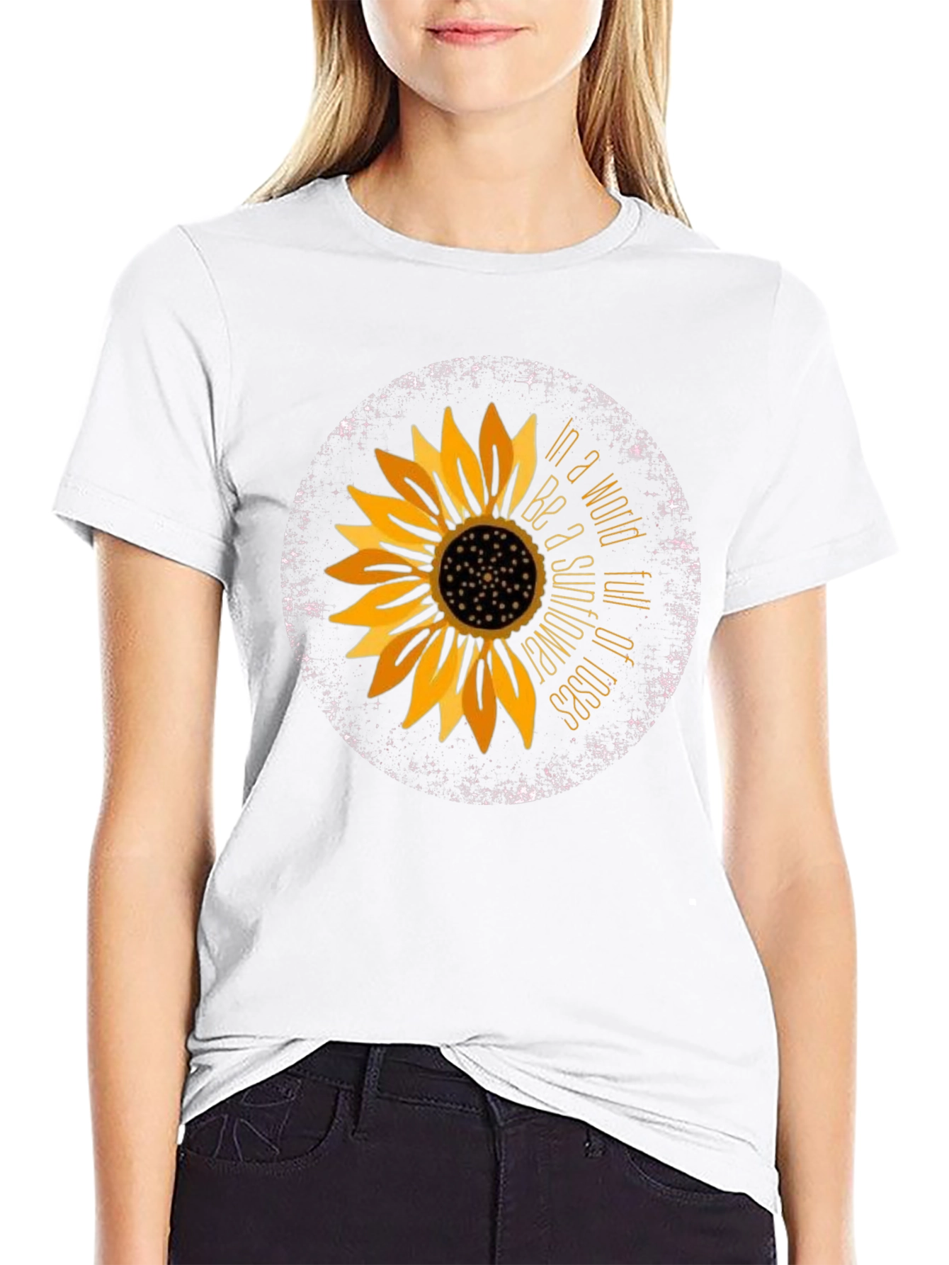 Sunflower Graphic Tee - Be a Sunflower