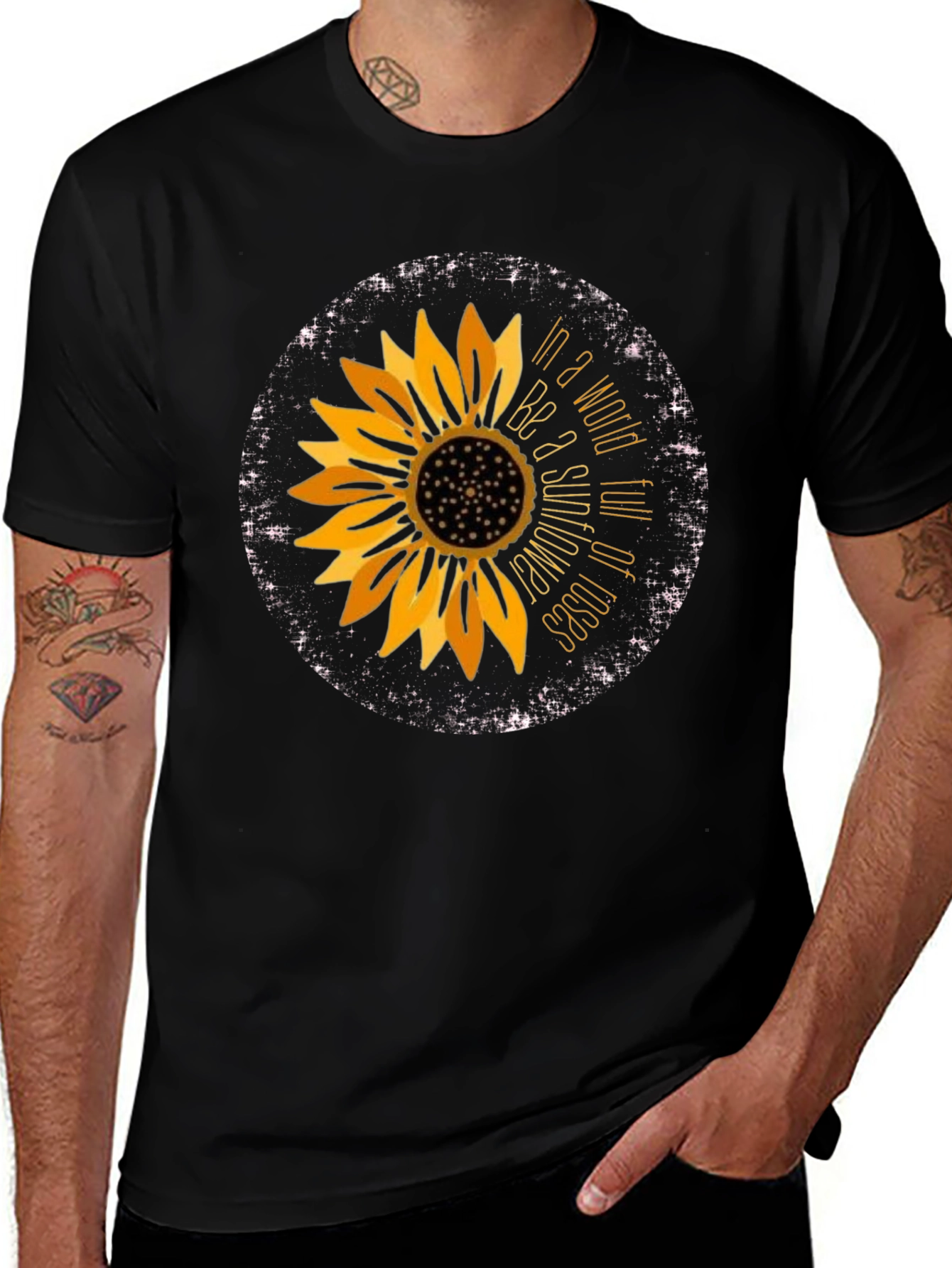 Sunflower Graphic Tee - Be a Sunflower