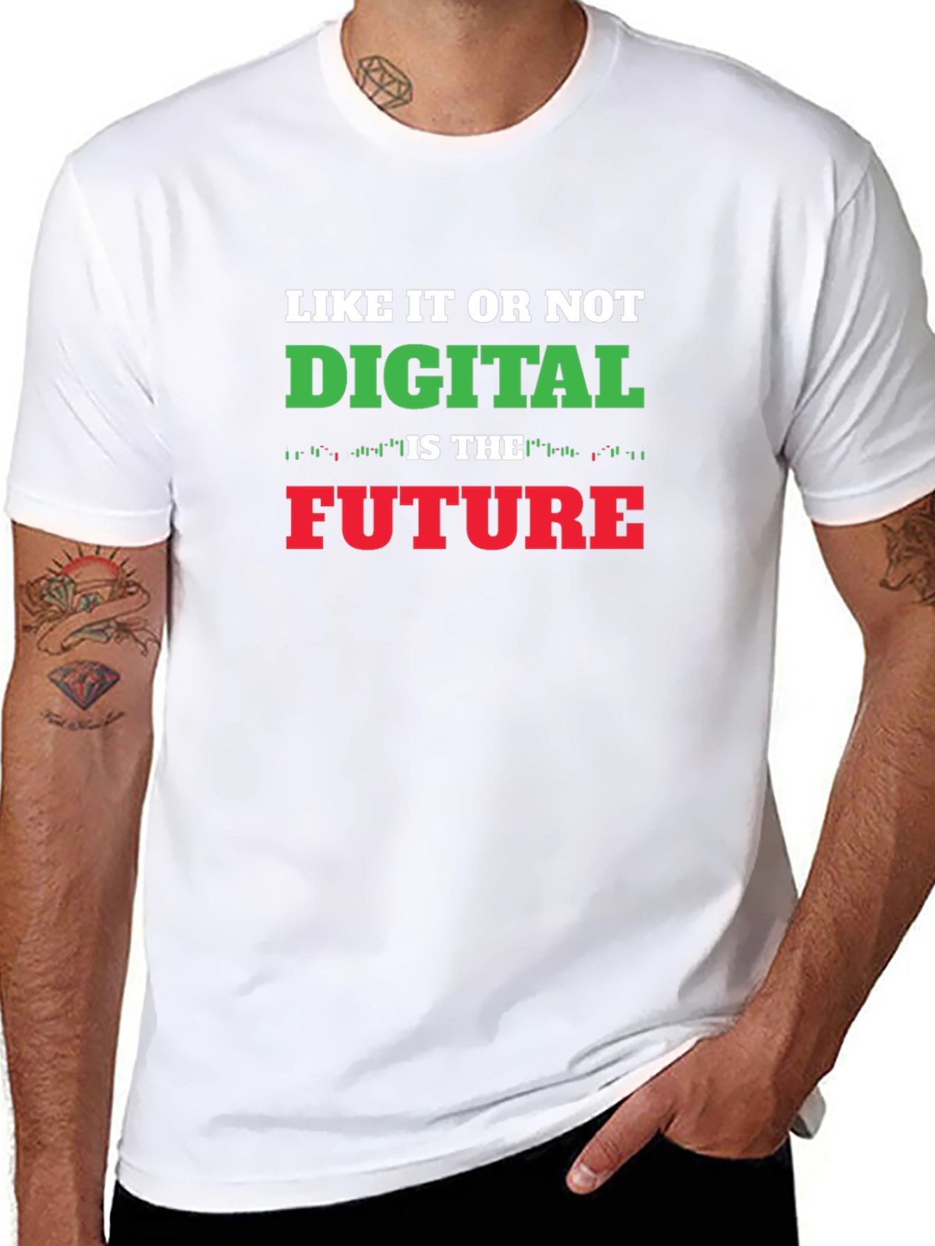 Digital Future T-Shirt - Black Mens