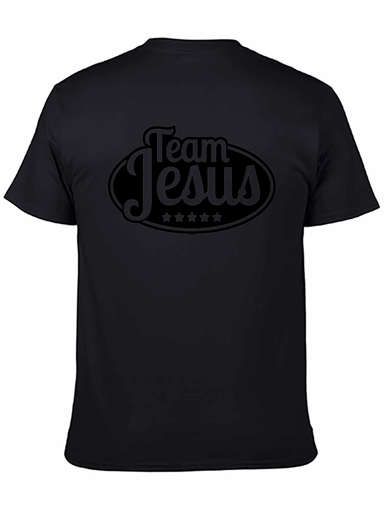 Team Jesus Black Graphic Tee