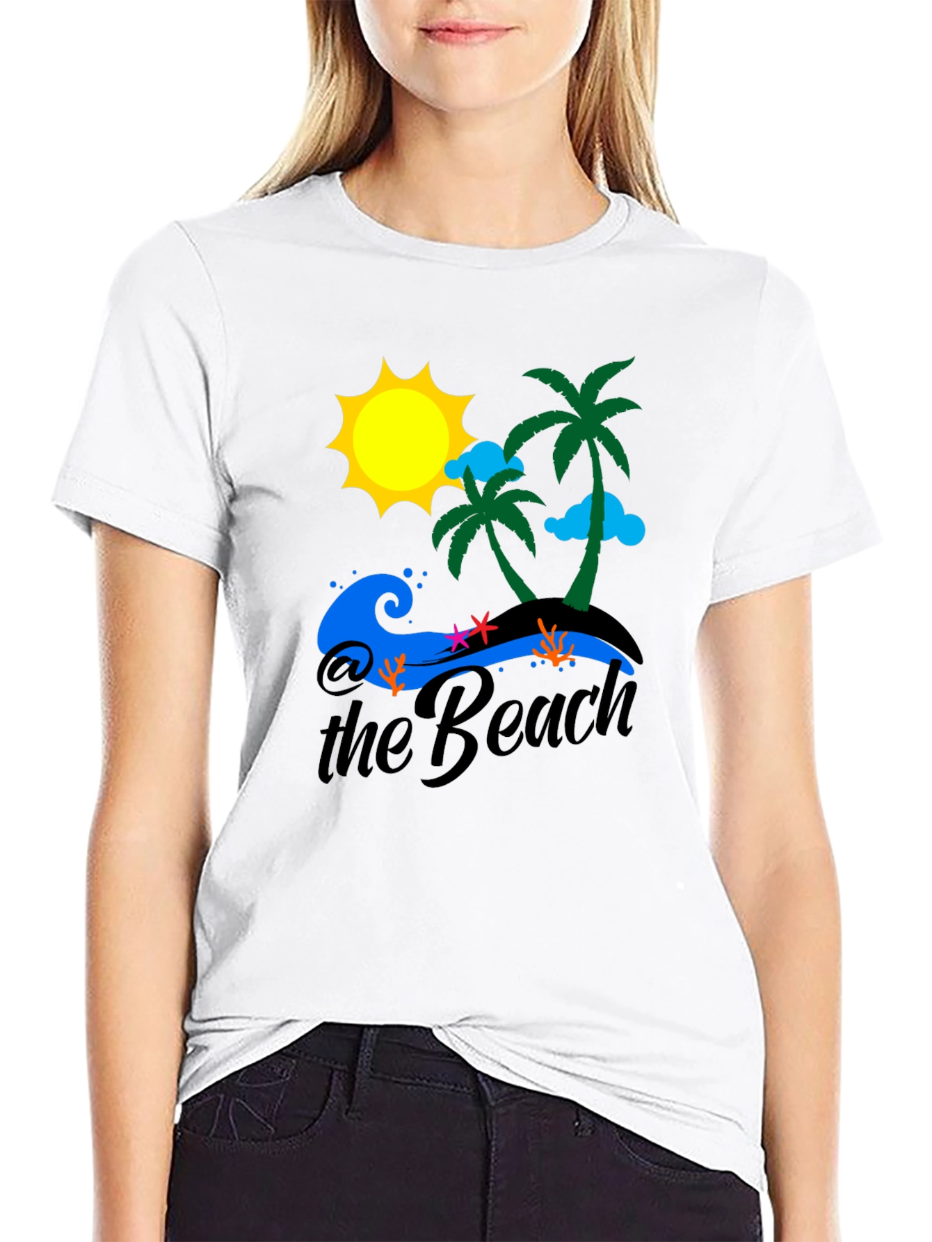 Beach T-Shirt Palm Trees Sun