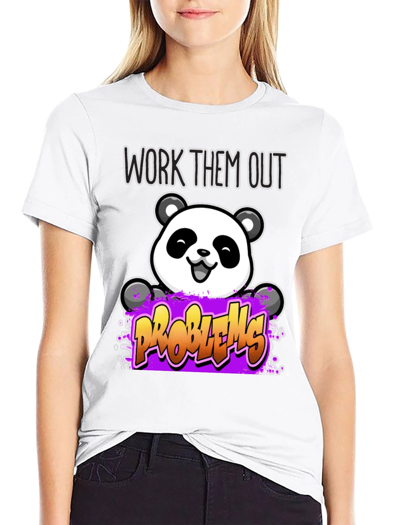 Work Them Out Panda T-Shirt