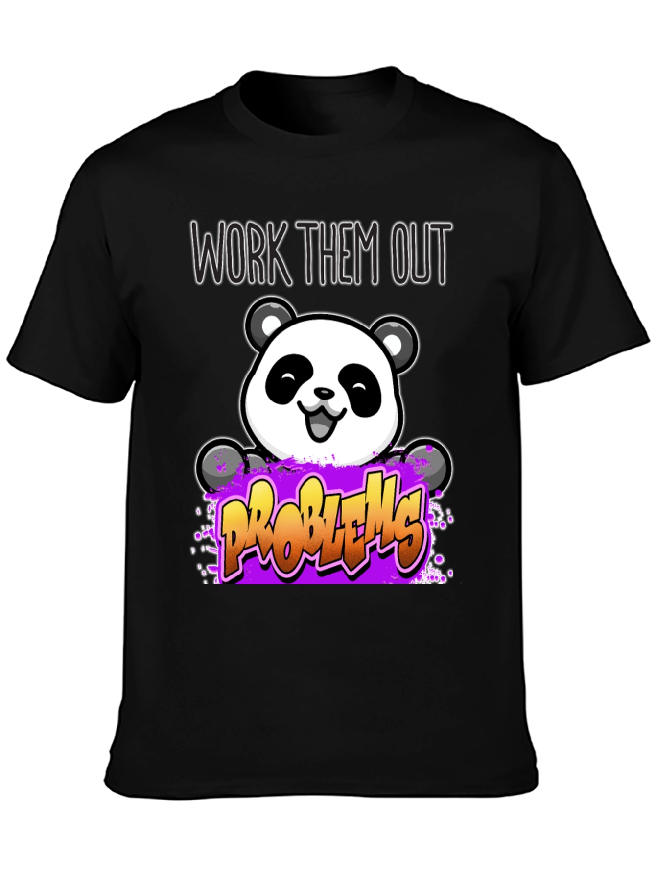 Work Them Out Panda T-Shirt