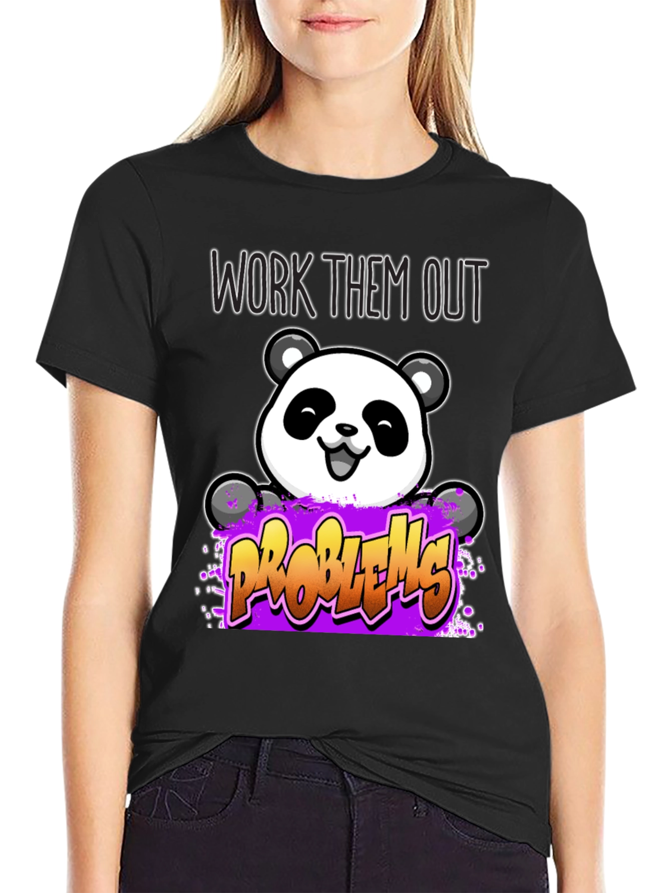 Work Them Out Panda T-Shirt