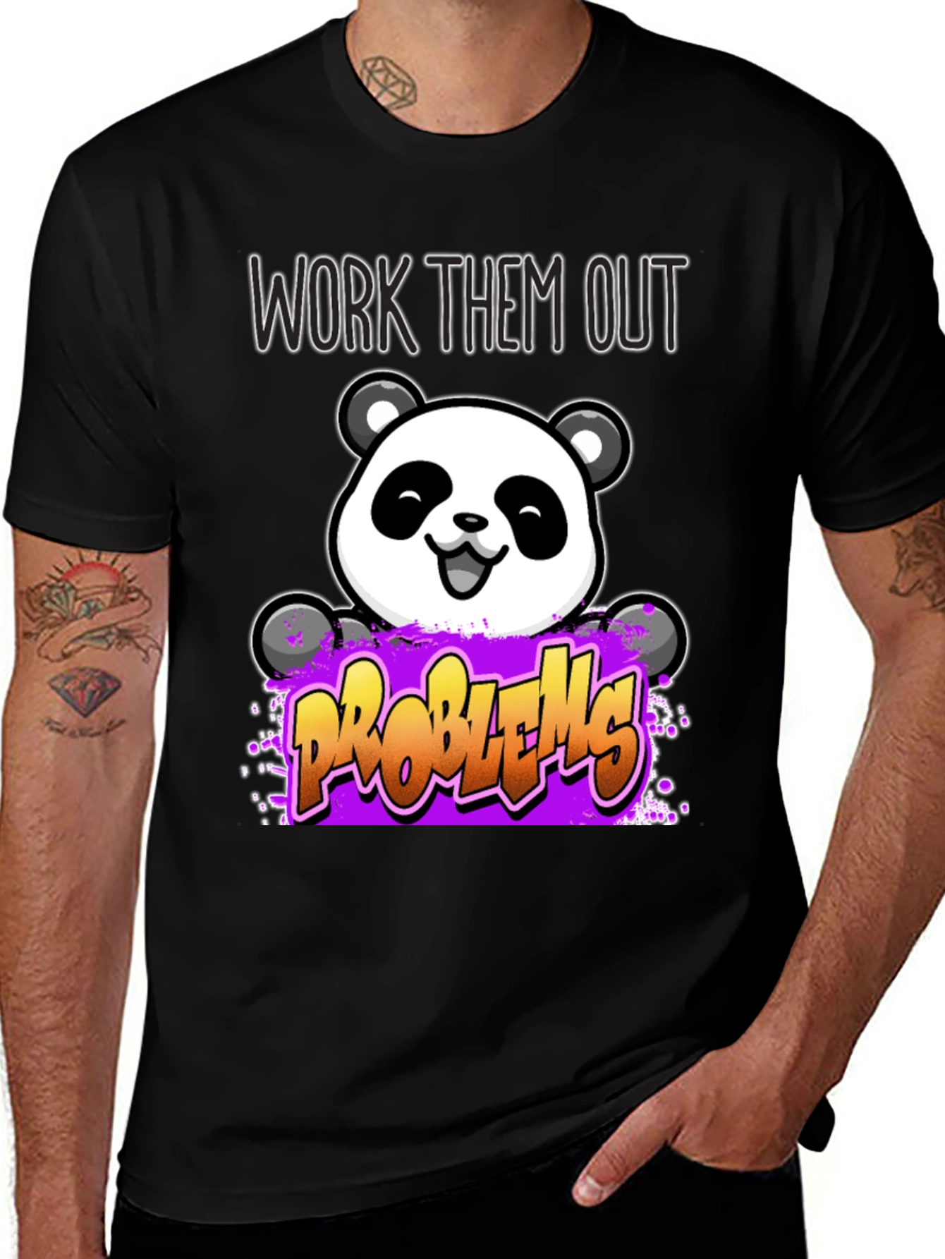 Work Them Out Panda T-Shirt