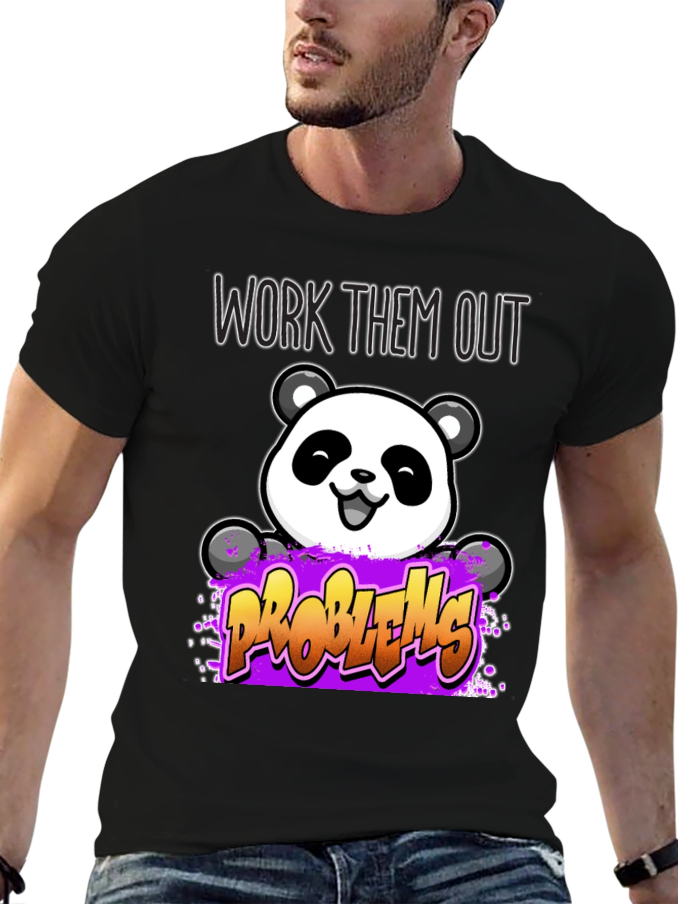 Work Them Out Panda T-Shirt