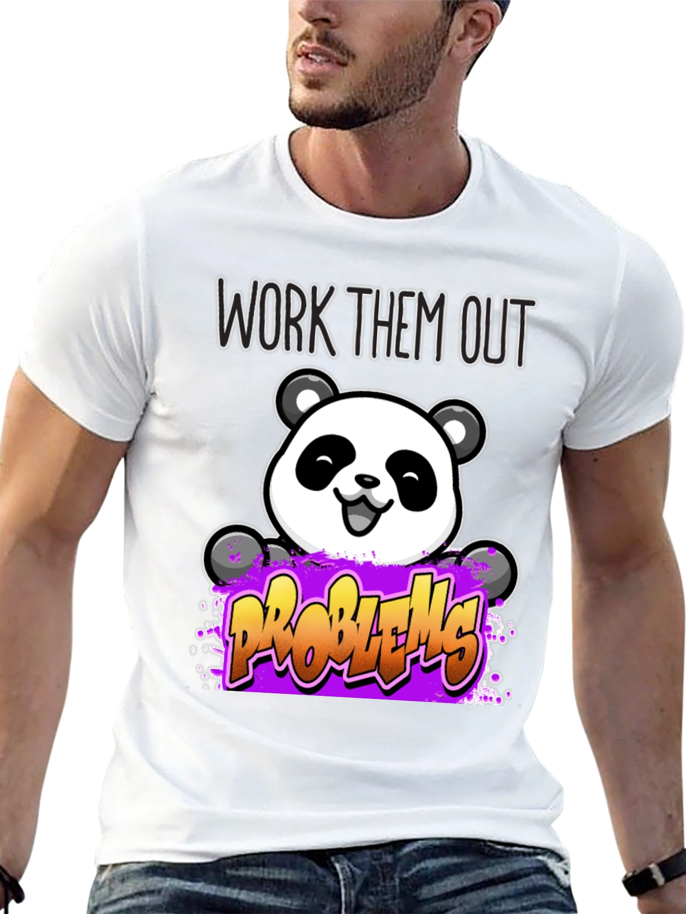 Work Them Out Panda T-Shirt