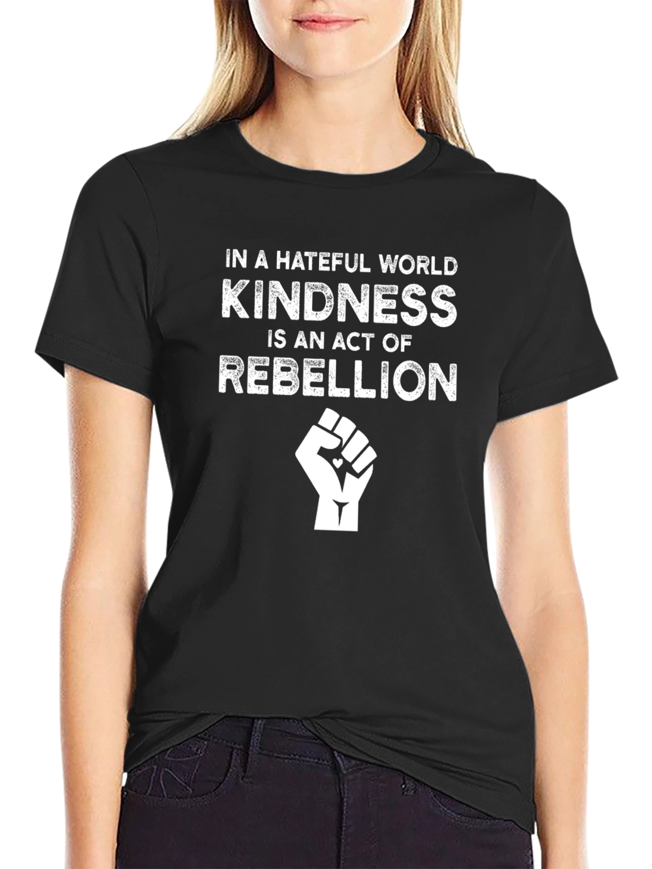 Kindness is Rebellion T-Shirt - Soft Cotton Graphic Tee