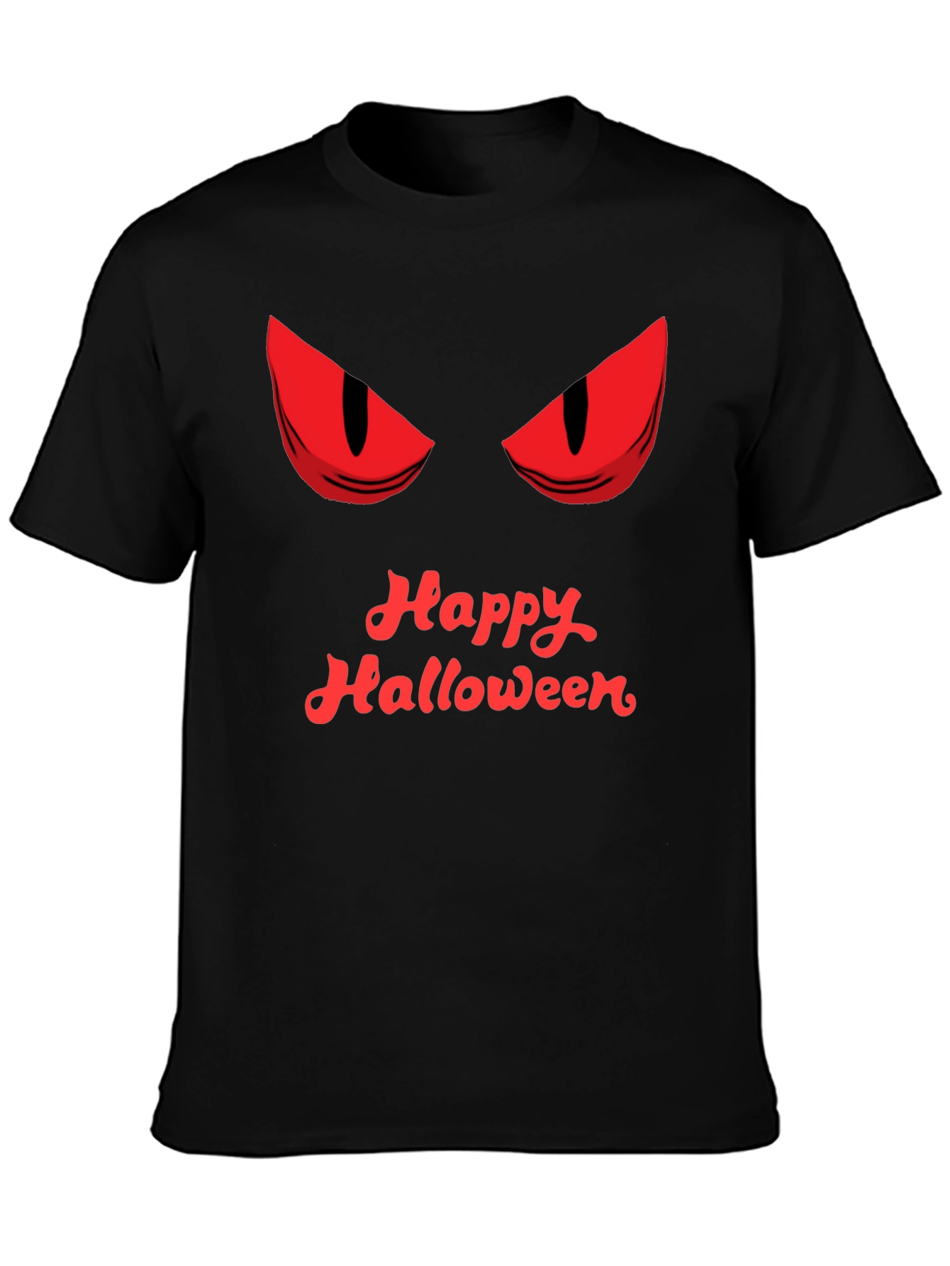 Happy Halloween Graphic Tee - Mens Black T-Shirt