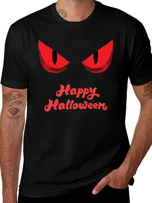 Happy Halloween Graphic Tee - Mens Black T-Shirt