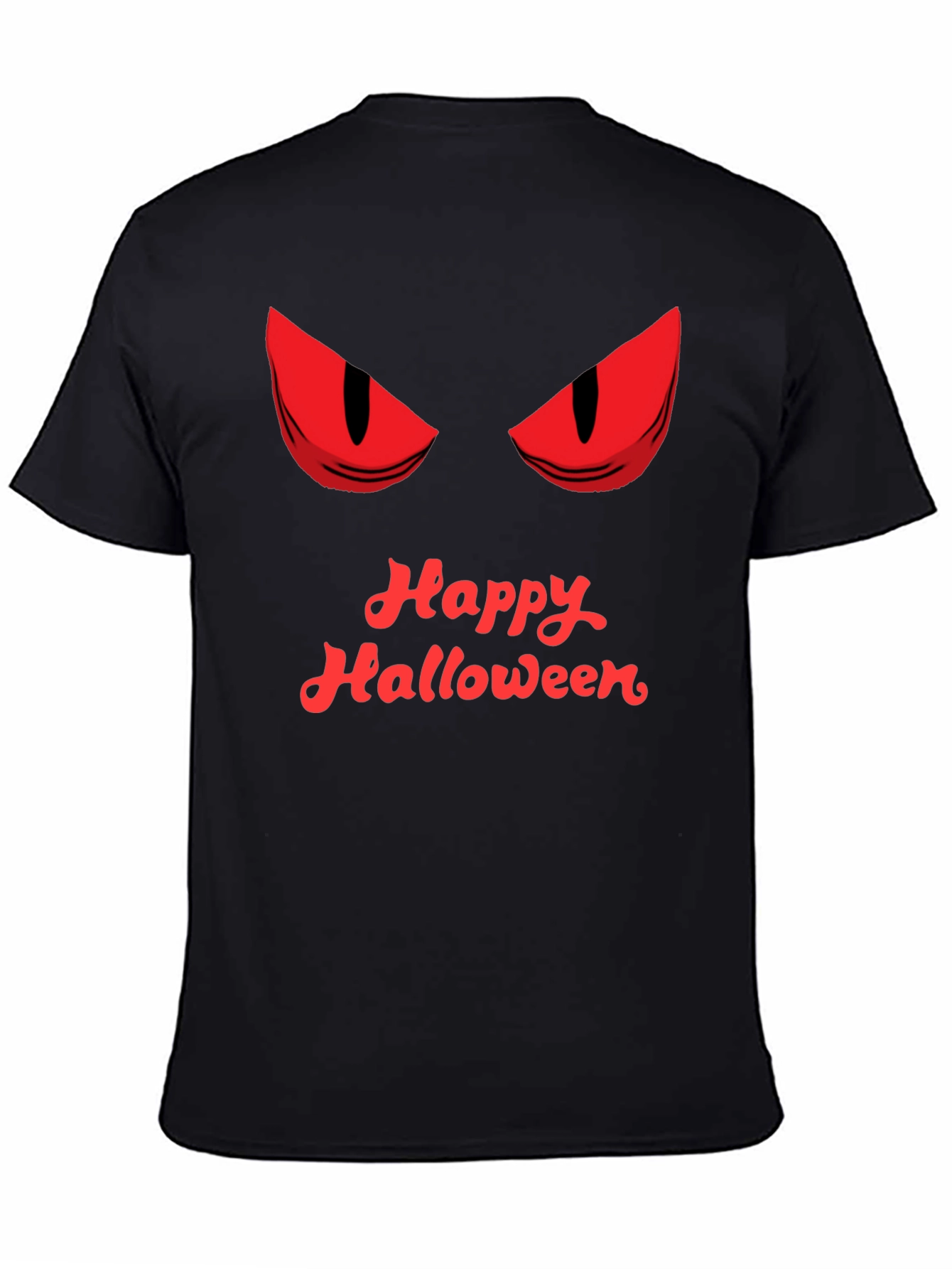 Happy Halloween Graphic Tee - Mens Black T-Shirt
