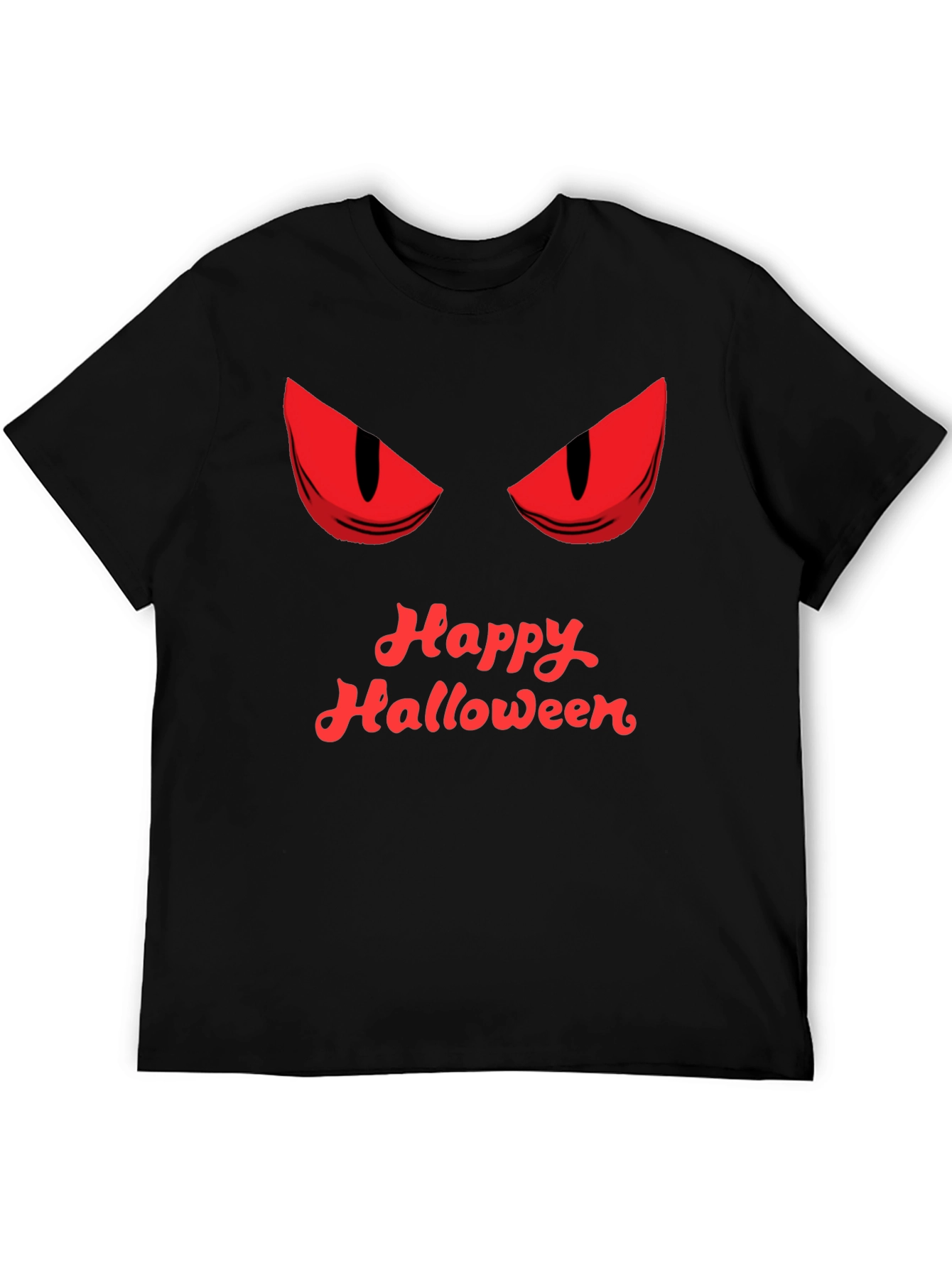 Happy Halloween Graphic Tee - Mens Black T-Shirt