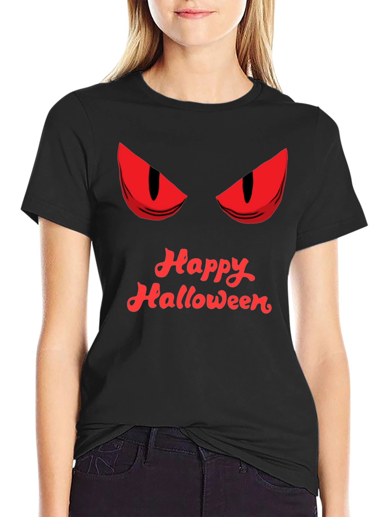 Happy Halloween Graphic Tee - Mens Black T-Shirt