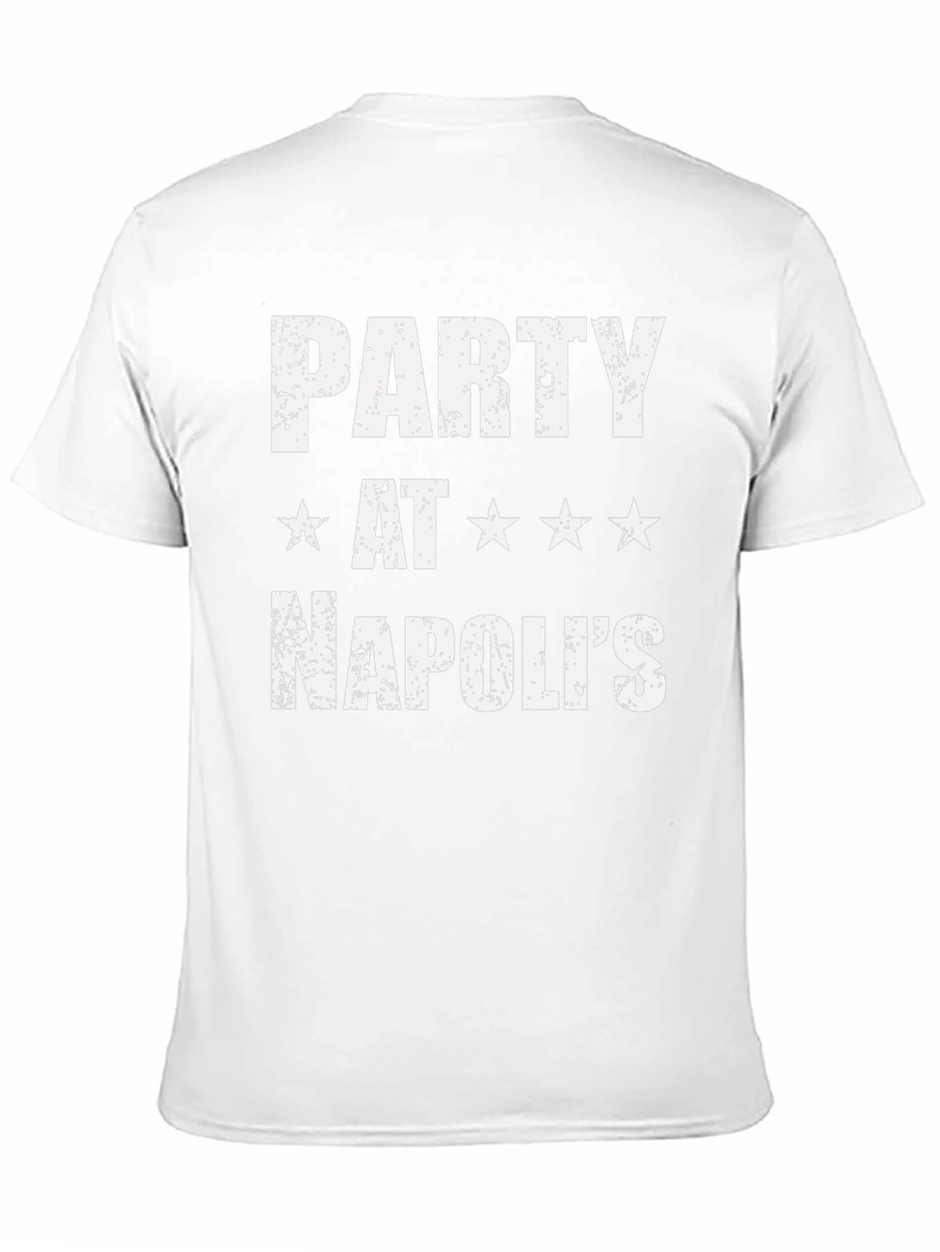 Party at Napolis T-Shirt | Black Crew Neck Tee