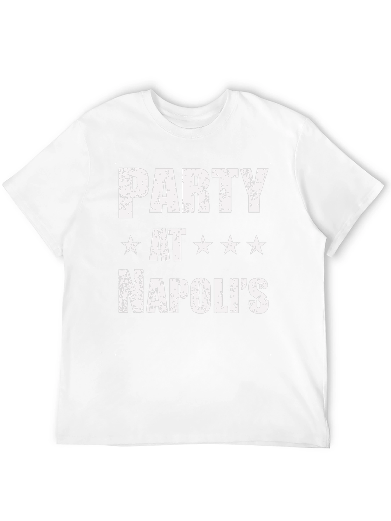 Party at Napolis T-Shirt | Black Crew Neck Tee