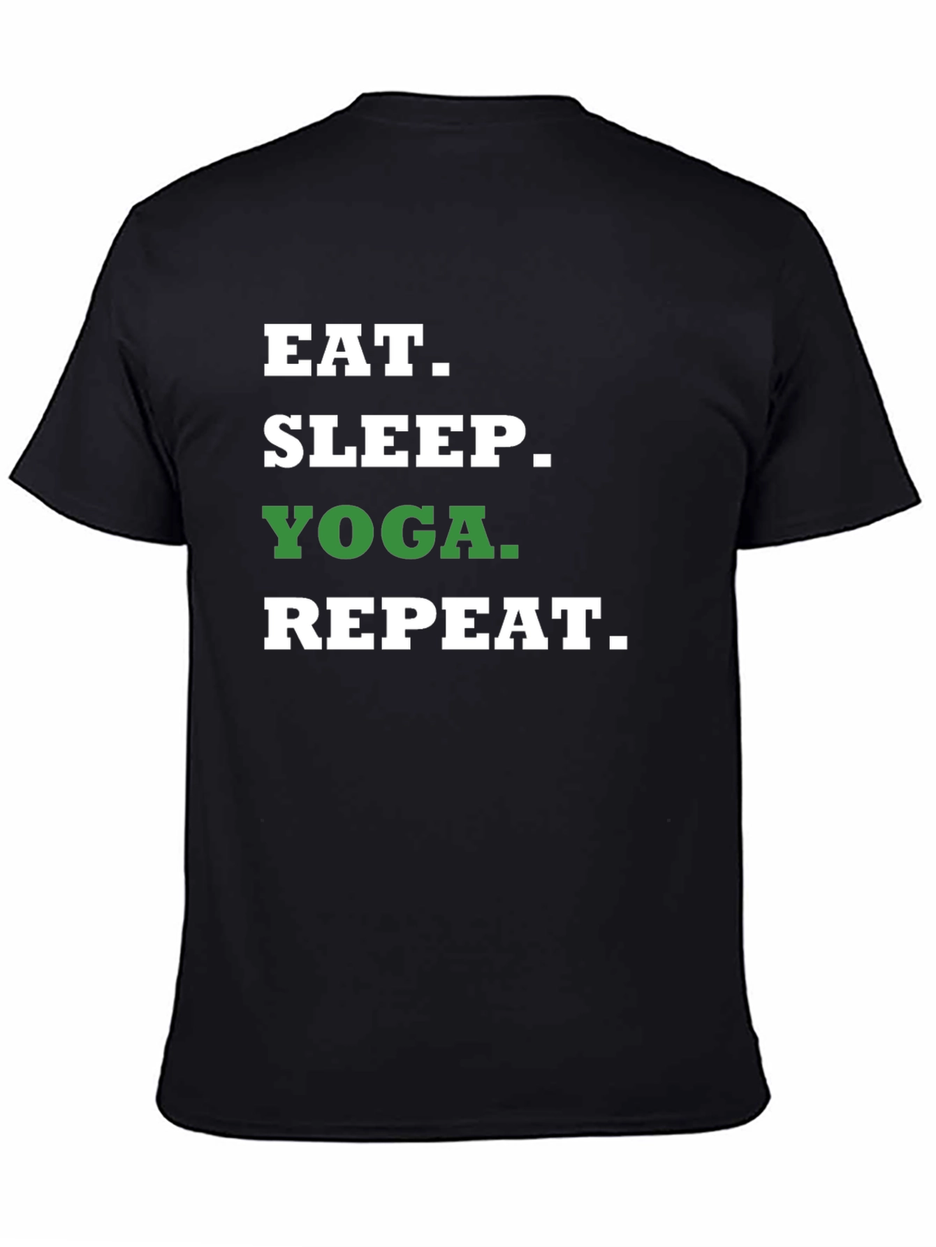 Eat Sleep Yoga Repeat Graphic Tee