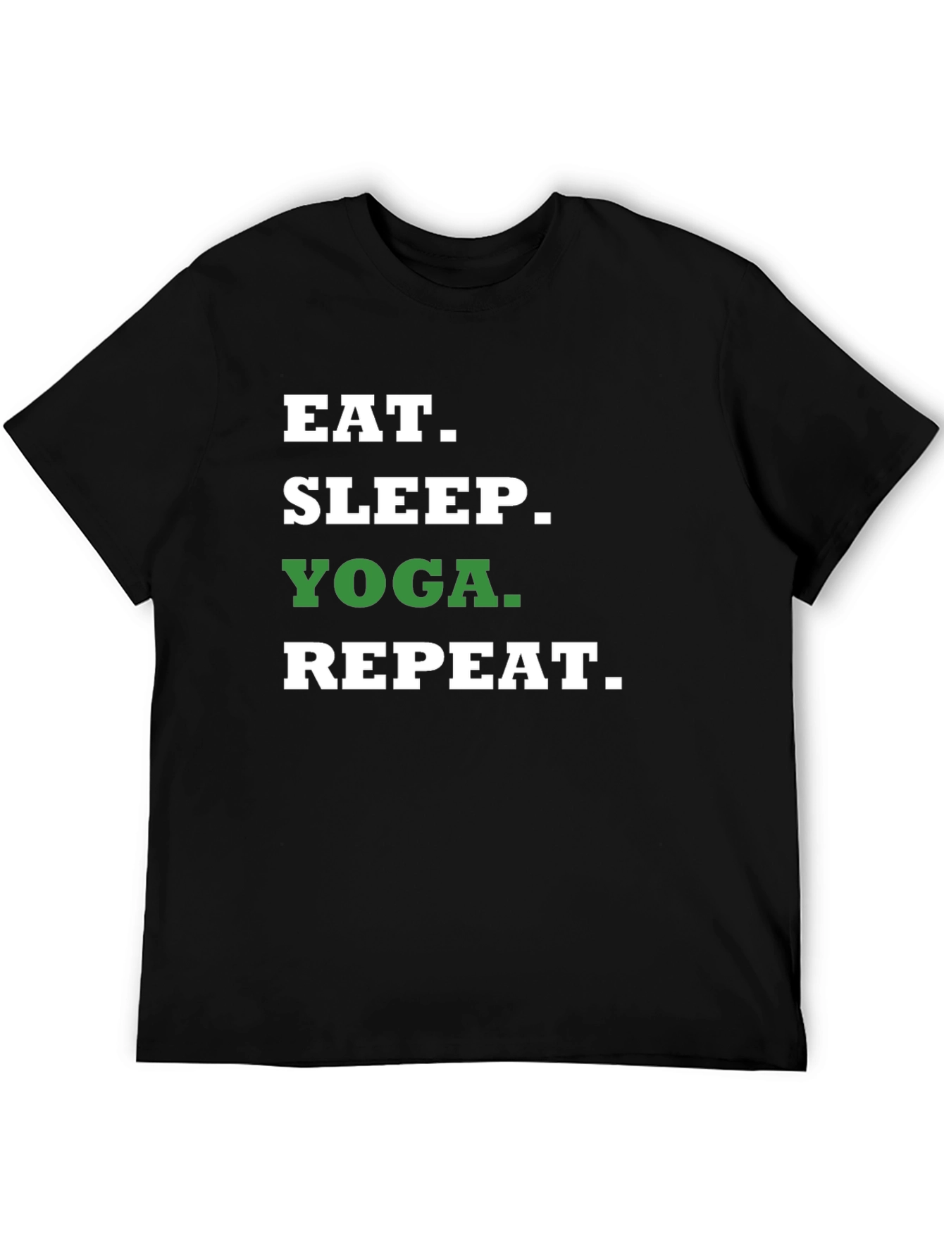 Eat Sleep Yoga Repeat Graphic Tee