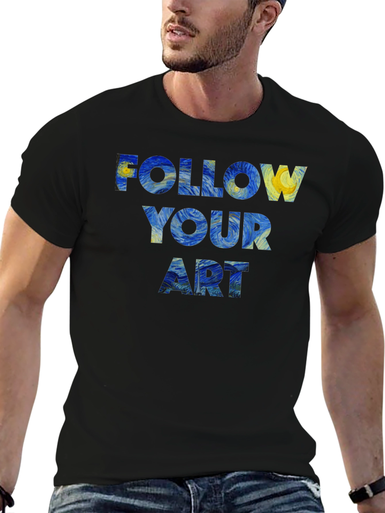 Starry Night Follow Your Art Graphic Tee