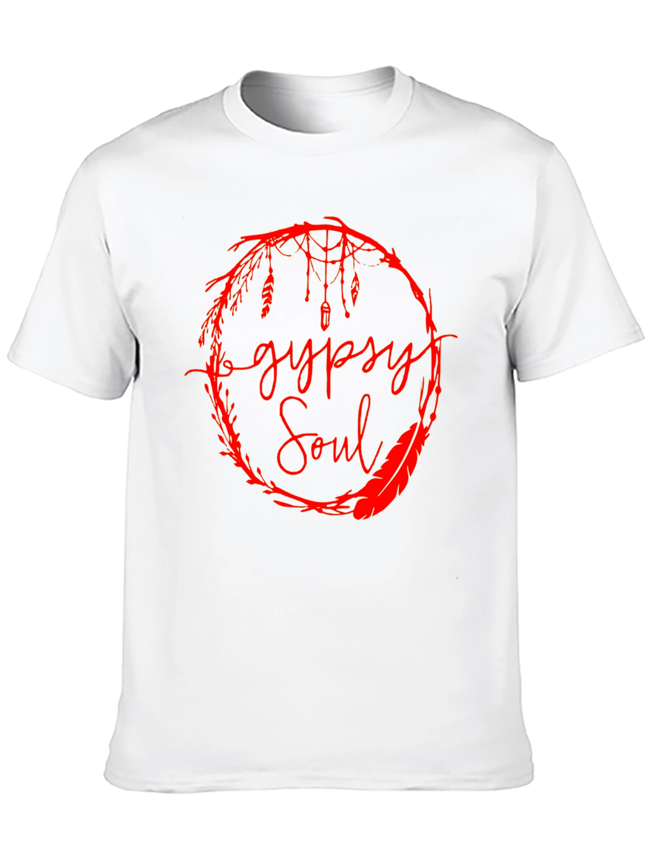 Gypsy Soul Graphic Tee -  Stylish Mens Black T-Shirt