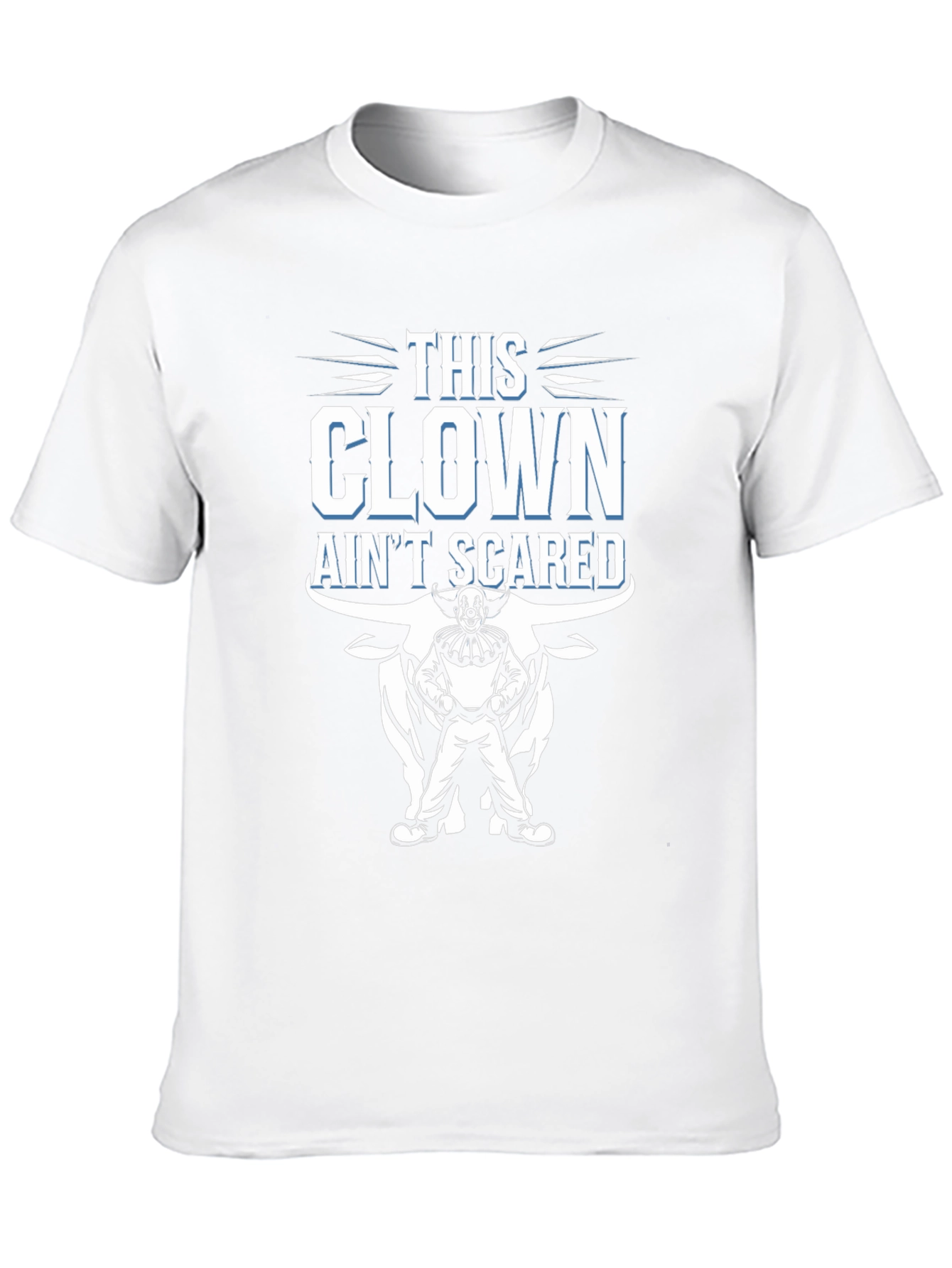 This Clown Aint Scared Mens Black Graphic Tee