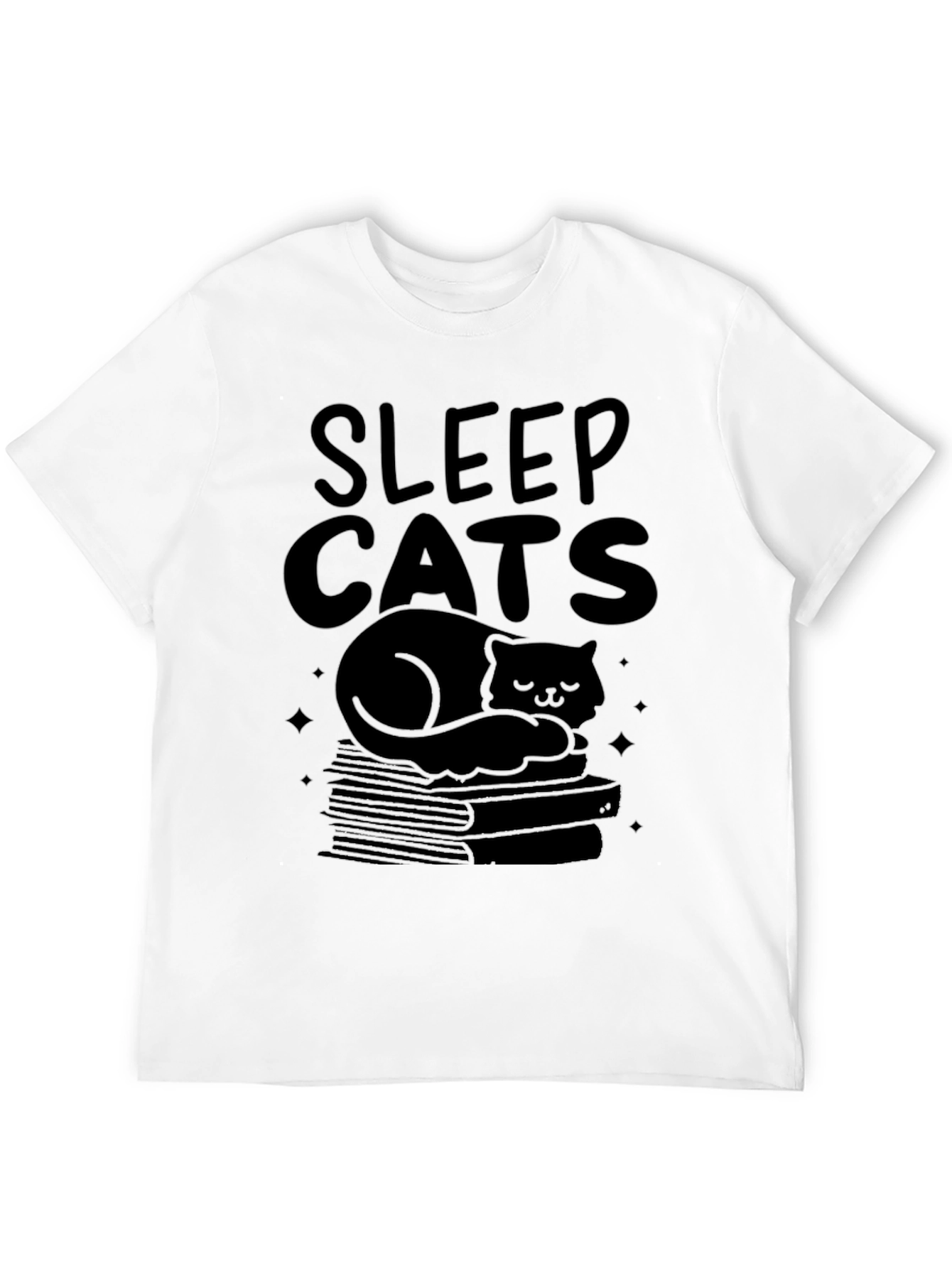 Sleep Cats Black T-Shirt