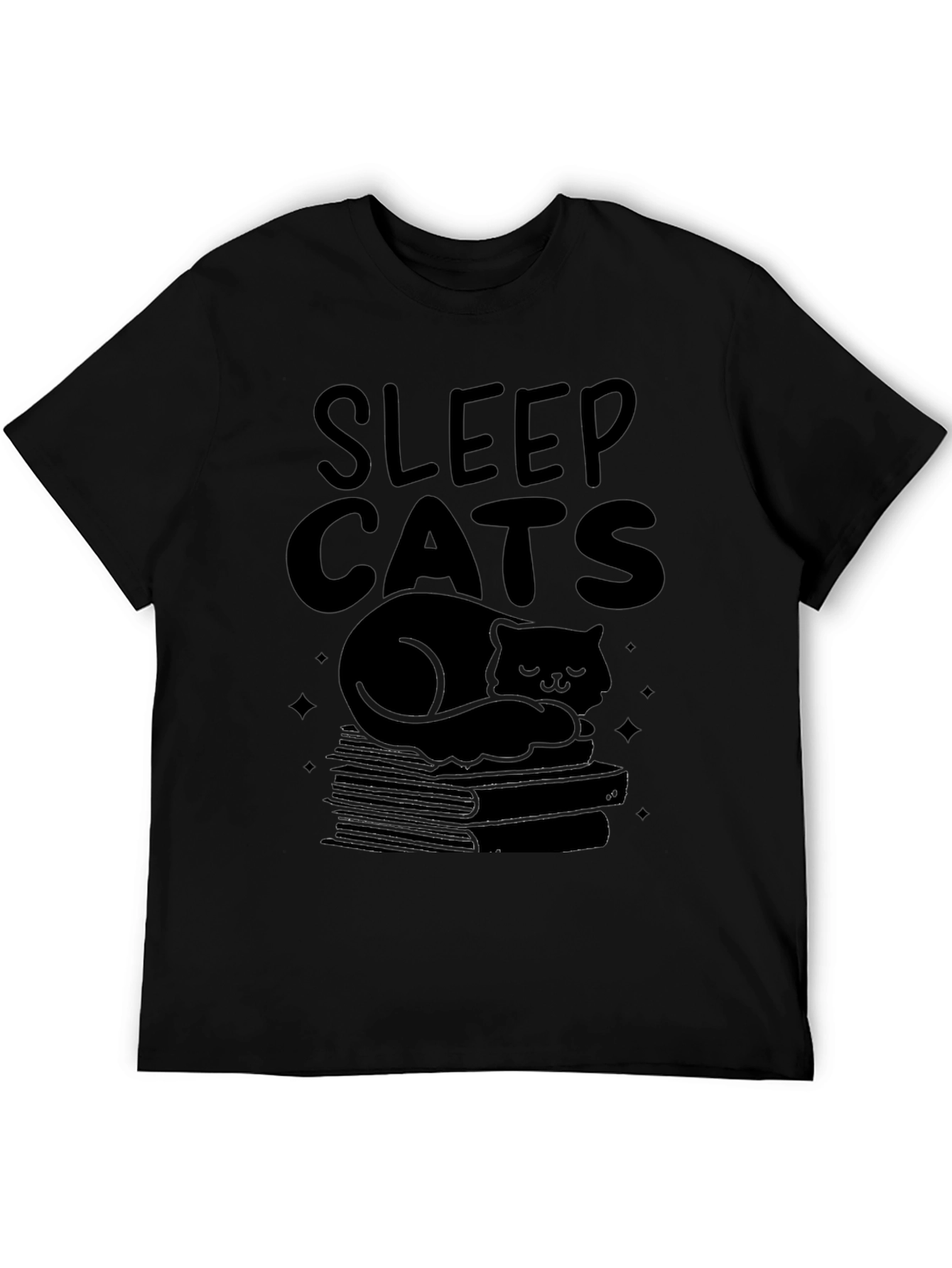 Sleep Cats Black T-Shirt