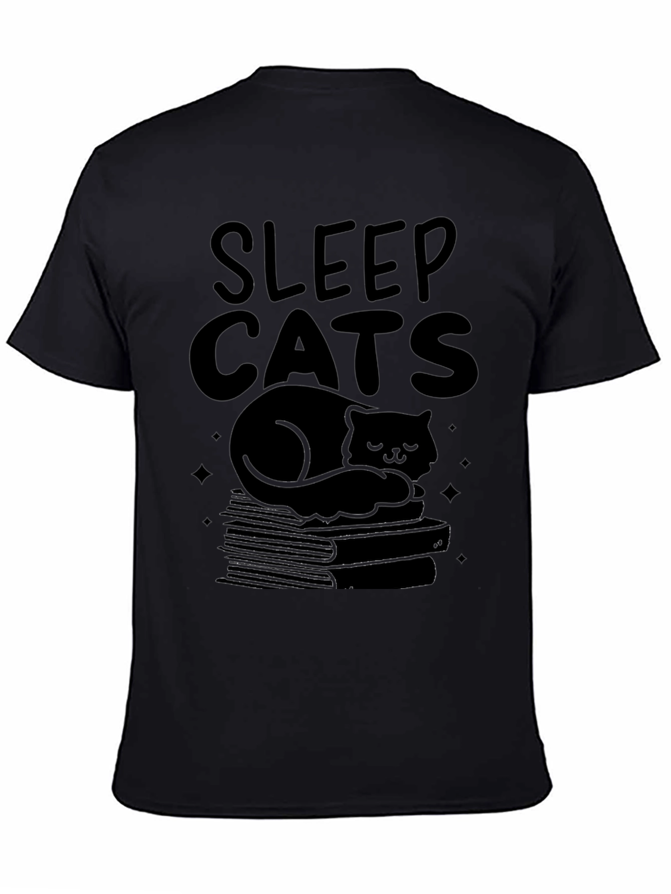 Sleep Cats Black T-Shirt