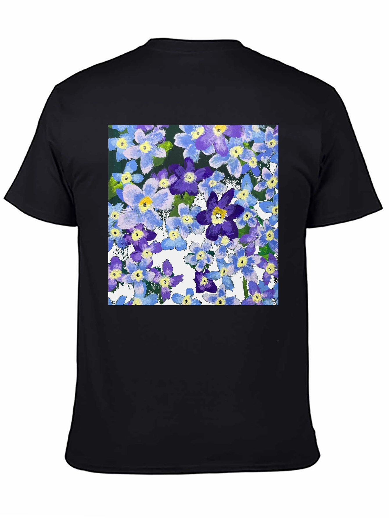 Floral Print T-Shirt: Painterly Bloom Tee