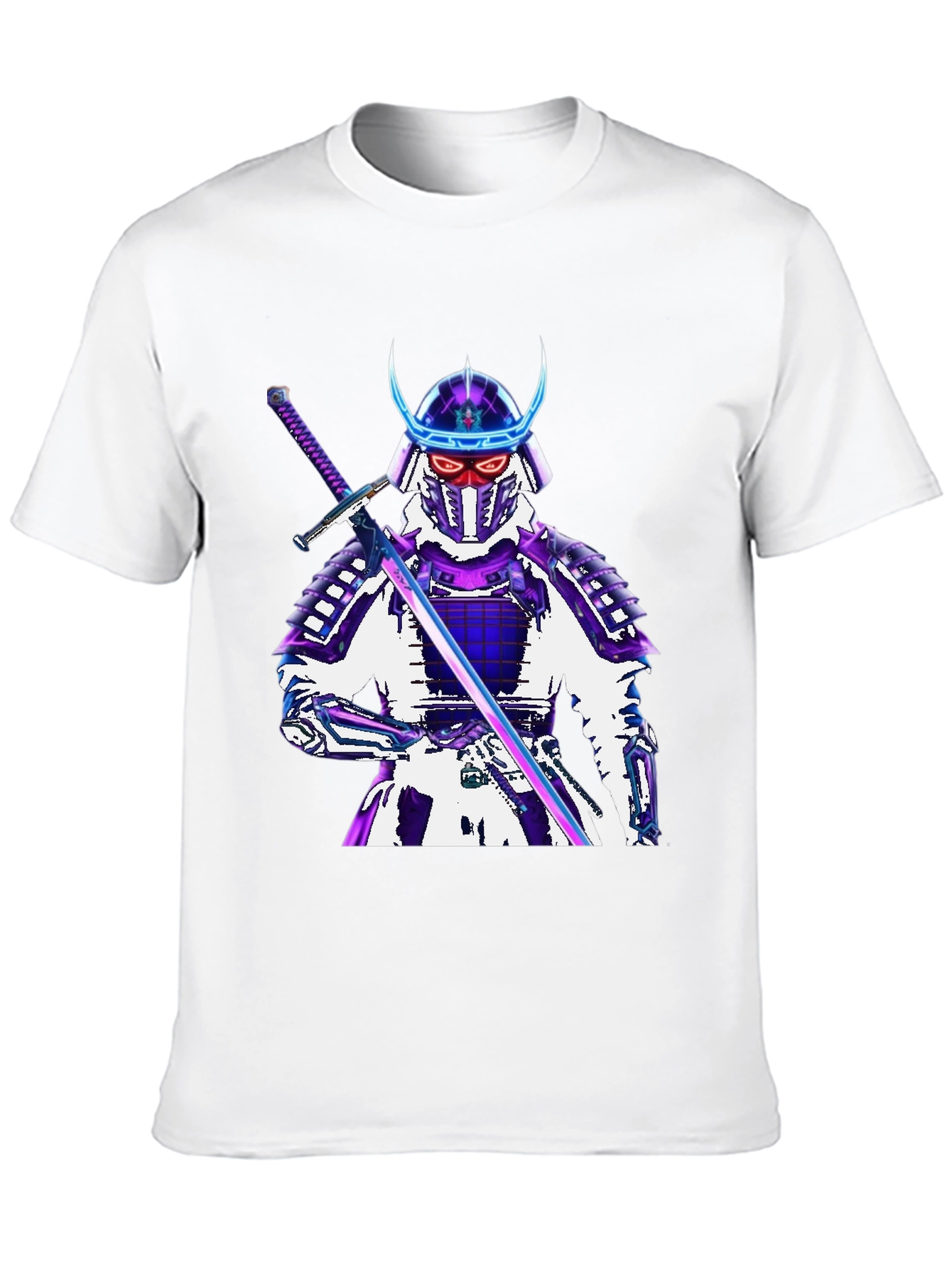 Samurai Warrior Graphic T-Shirt - Black