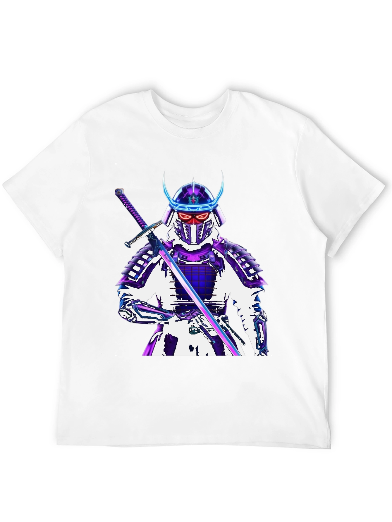 Samurai Warrior Graphic T-Shirt - Black
