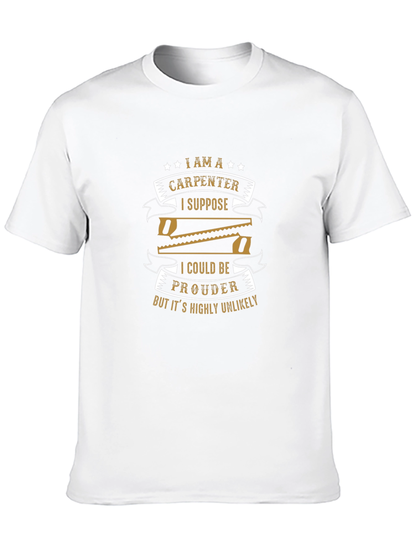 I am a Carpenter Mens Black Graphic T-Shirt