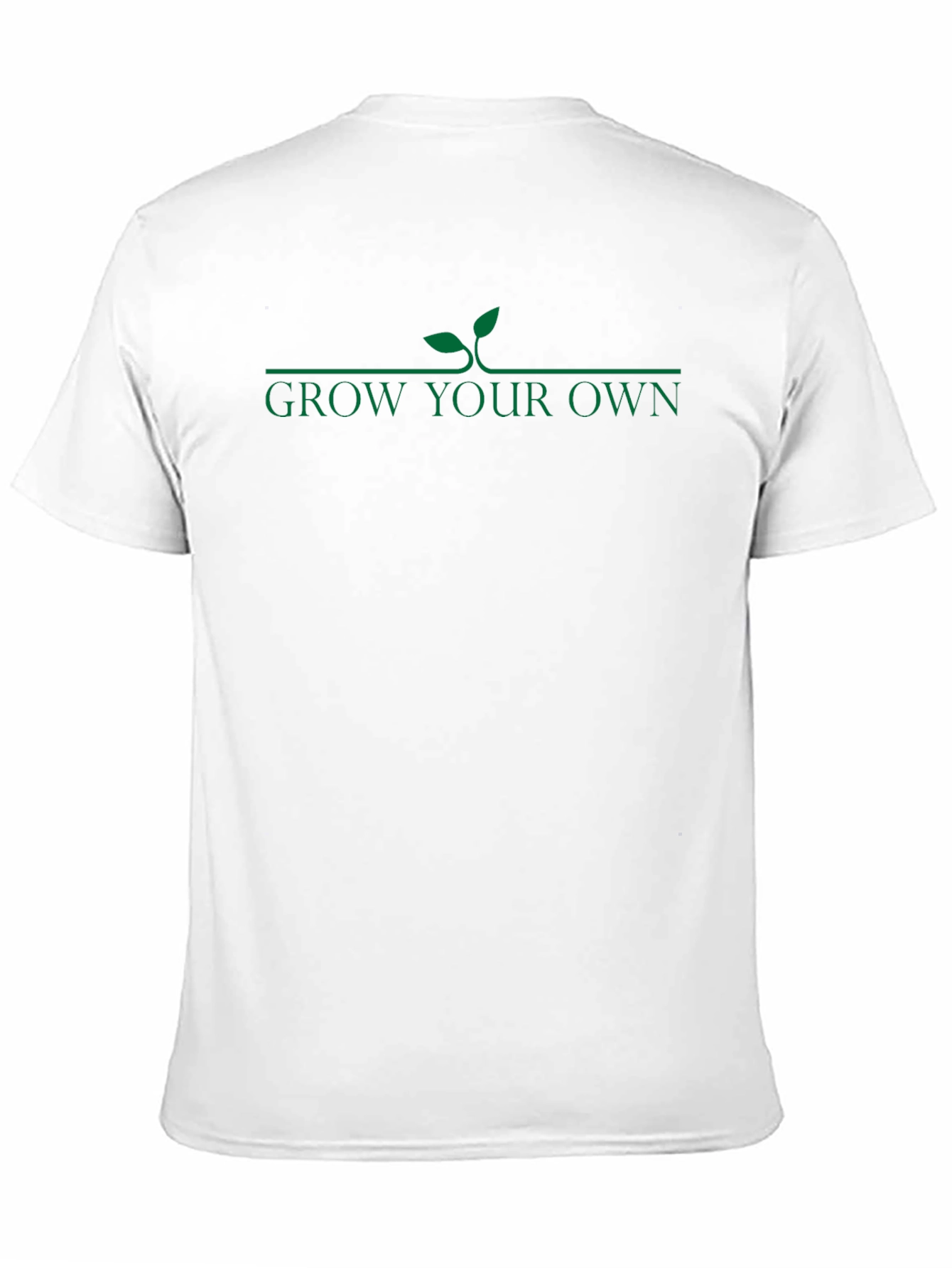 Grow Your Own Black Cotton T-Shirt