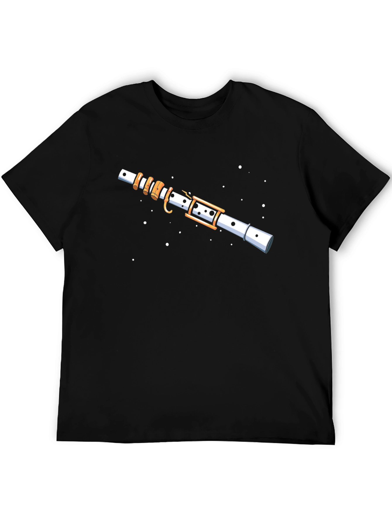 Cartoon Clarinet T-Shirt - Music Lover Gift