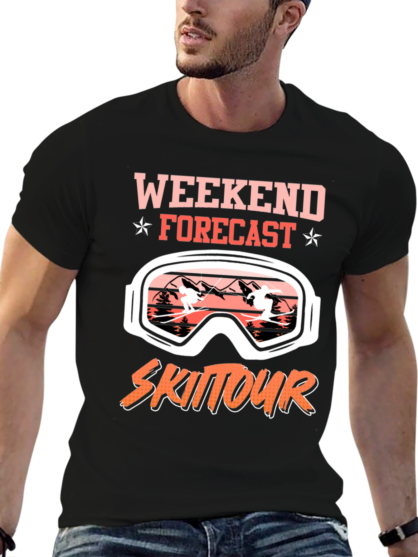 Weekend Forecast Ski Tour Graphic Tee
