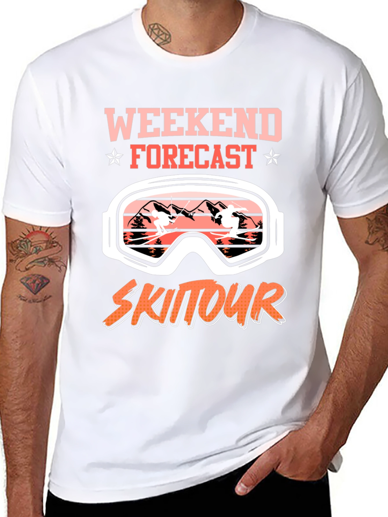 Weekend Forecast Ski Tour Graphic Tee