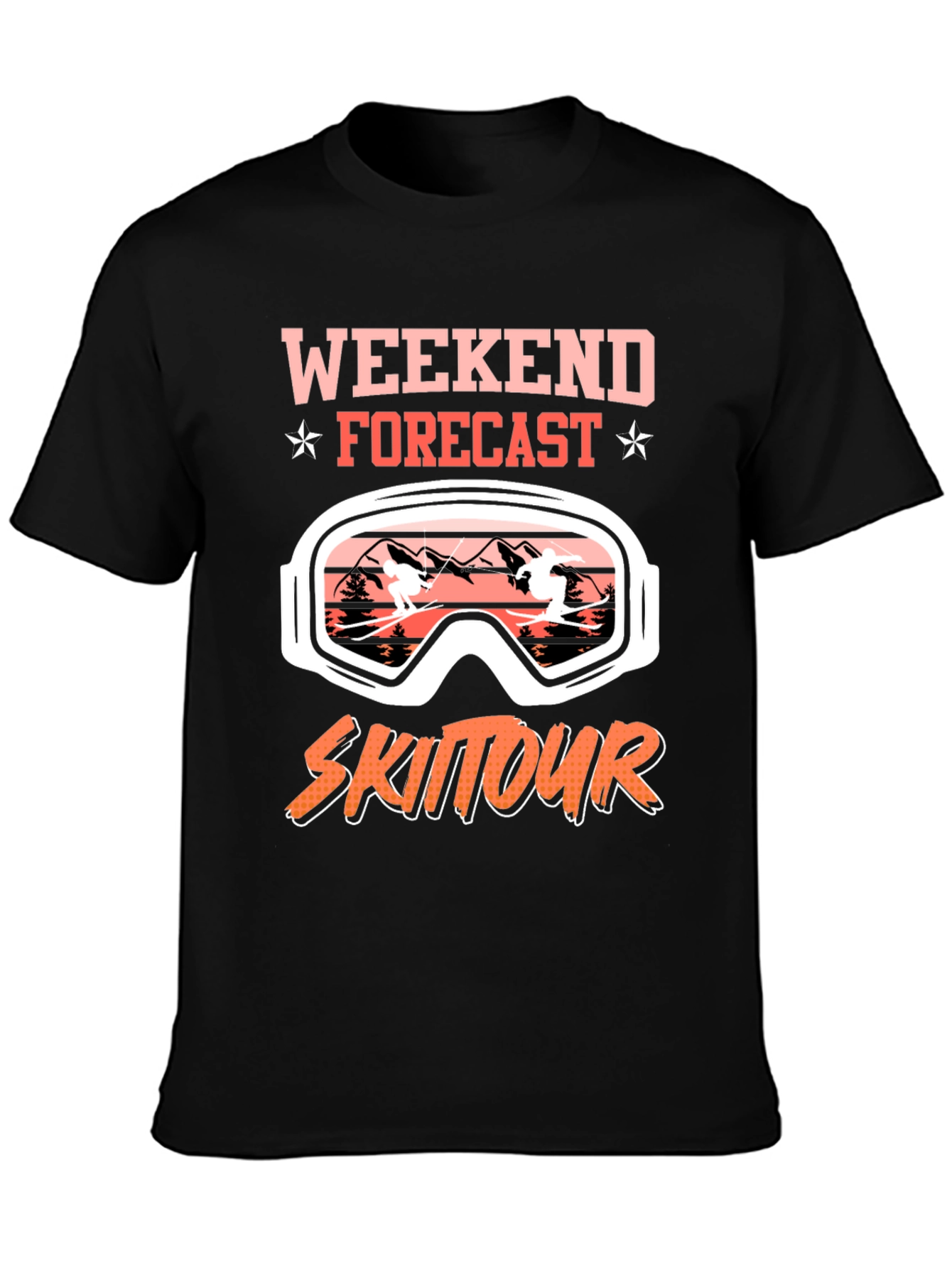 Weekend Forecast Ski Tour Graphic Tee