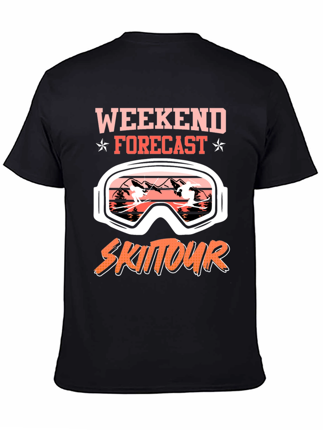 Weekend Forecast Ski Tour Graphic Tee