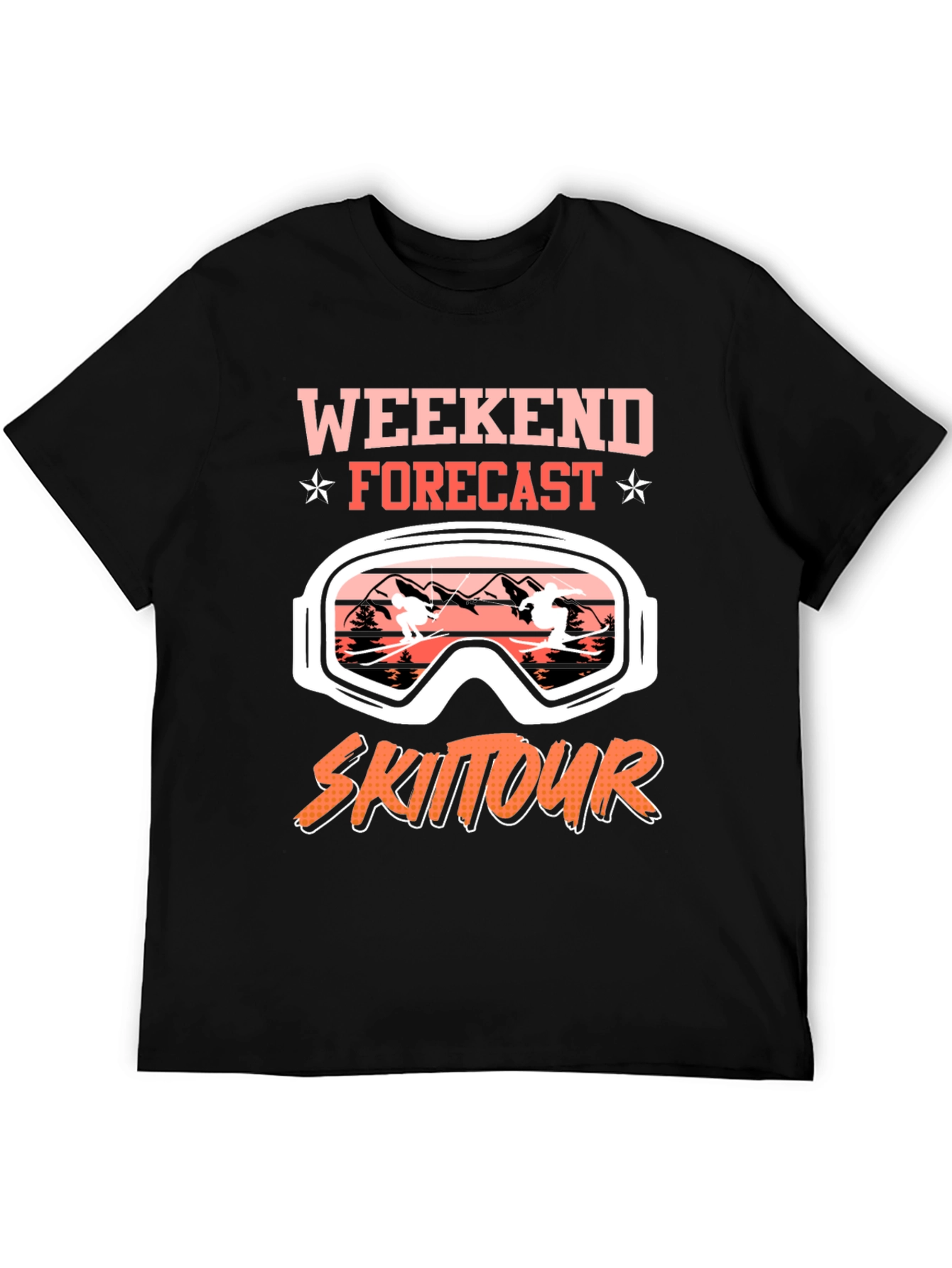 Weekend Forecast Ski Tour Graphic Tee