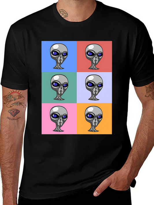 Alien Pop Art Graphic T-Shirt