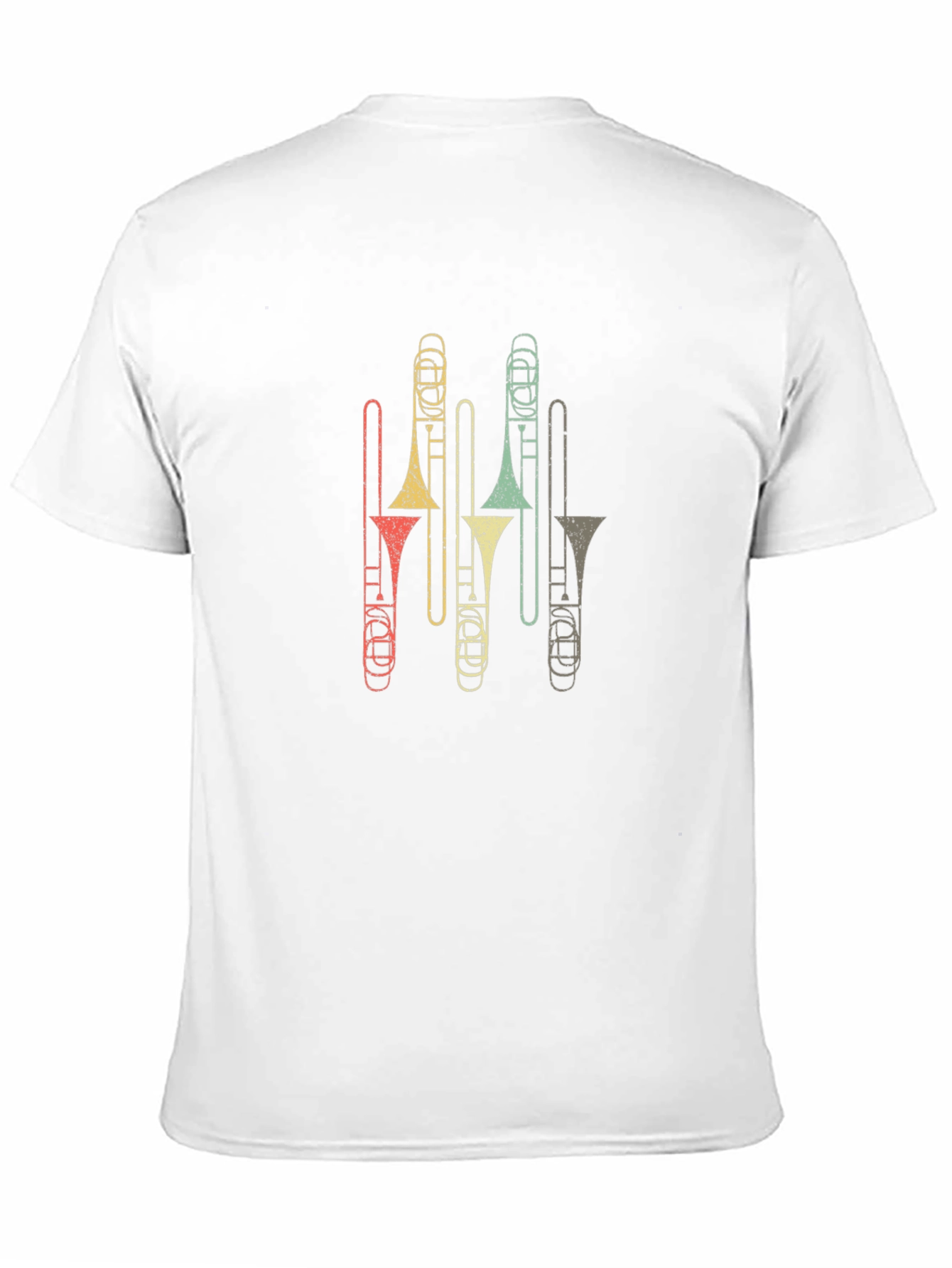 Retro Trombone T-Shirt - Music Lover Tee