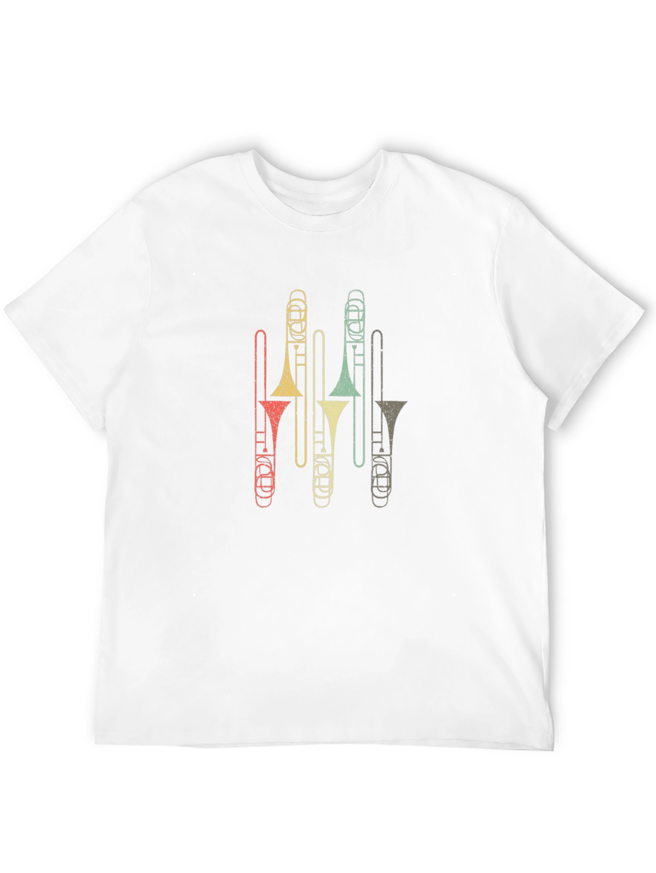 Retro Trombone T-Shirt - Music Lover Tee