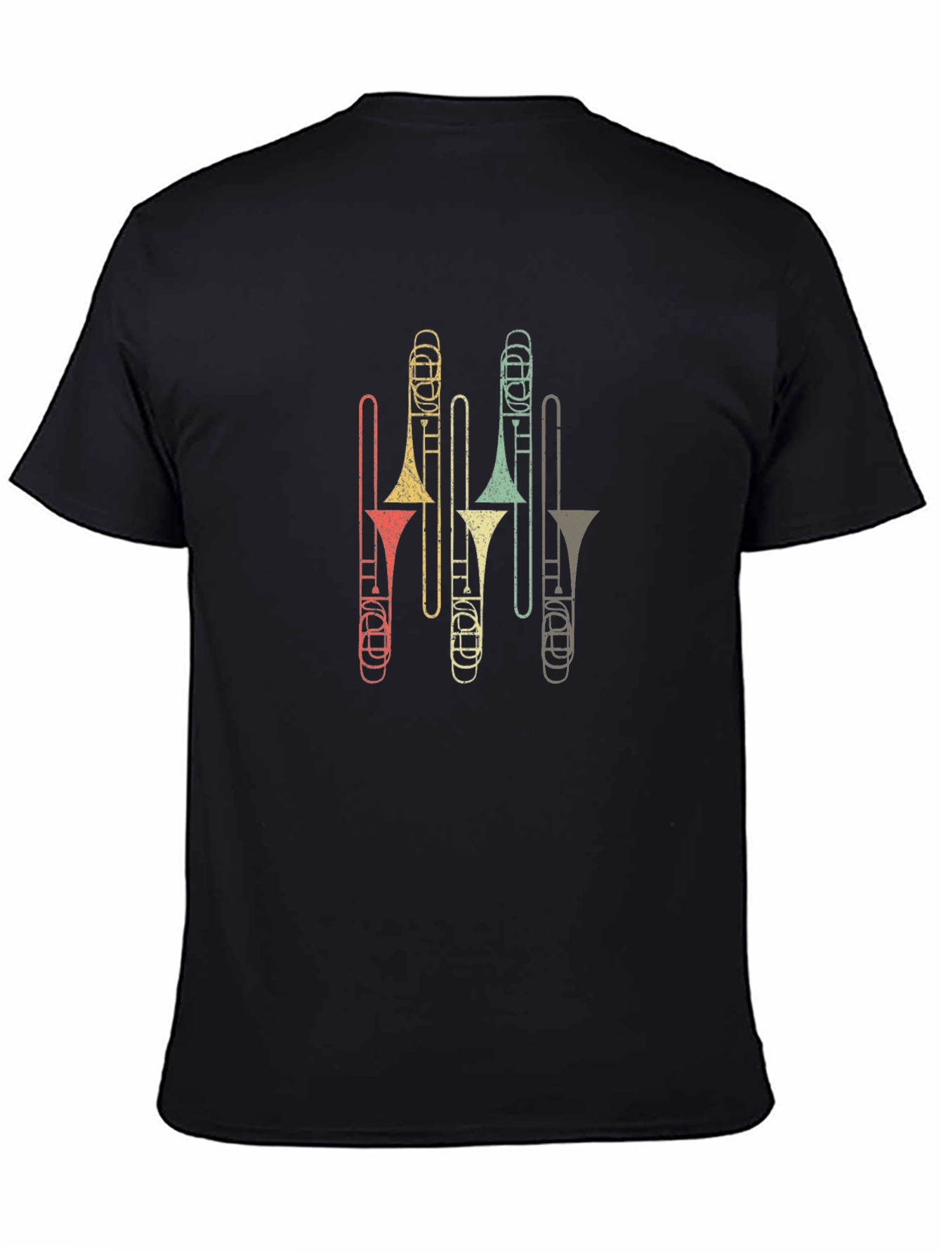 Retro Trombone T-Shirt - Music Lover Tee