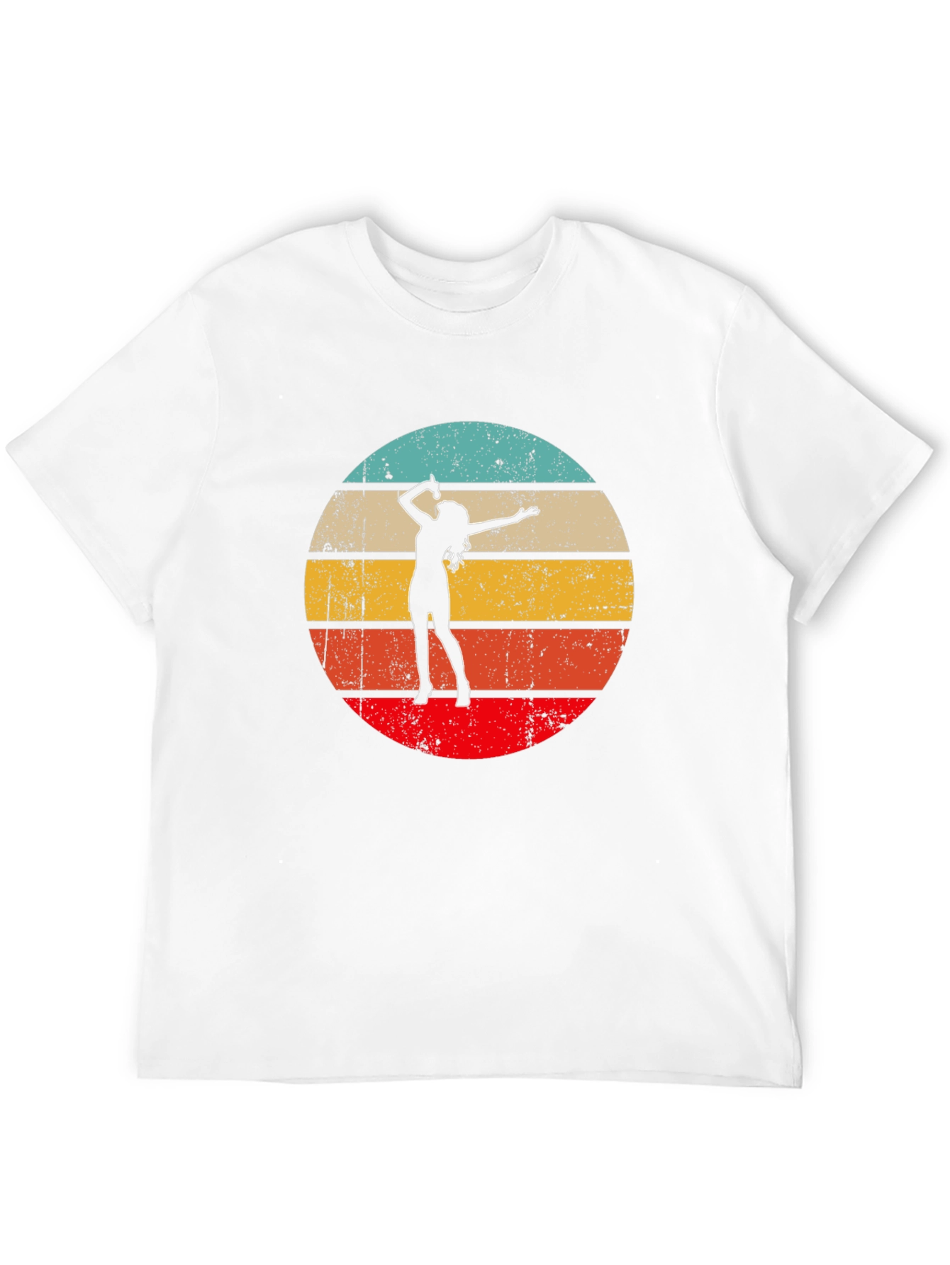 Retro Sunset Singer Black T-Shirt