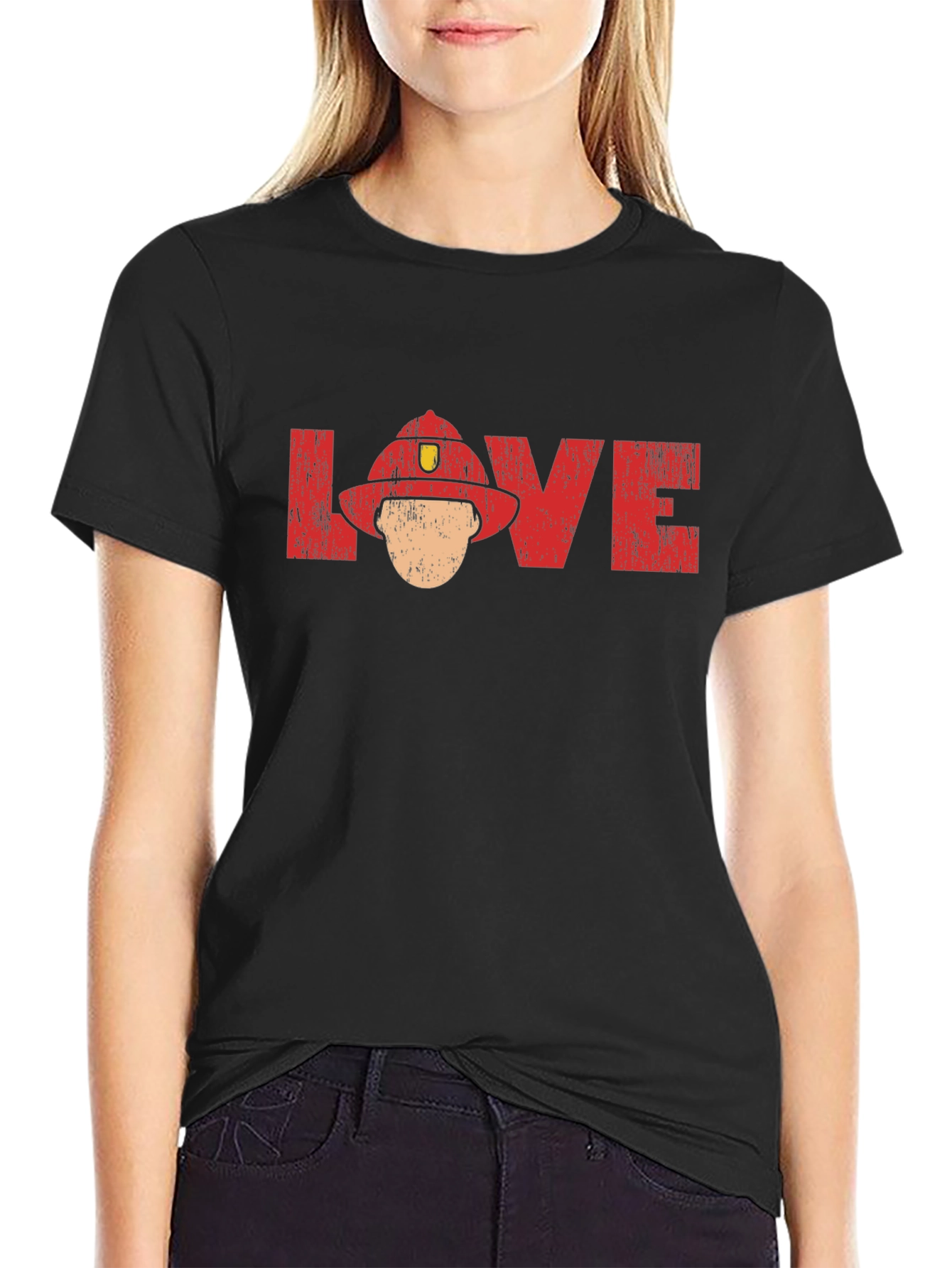 Firefighter Love Graphic T-Shirt